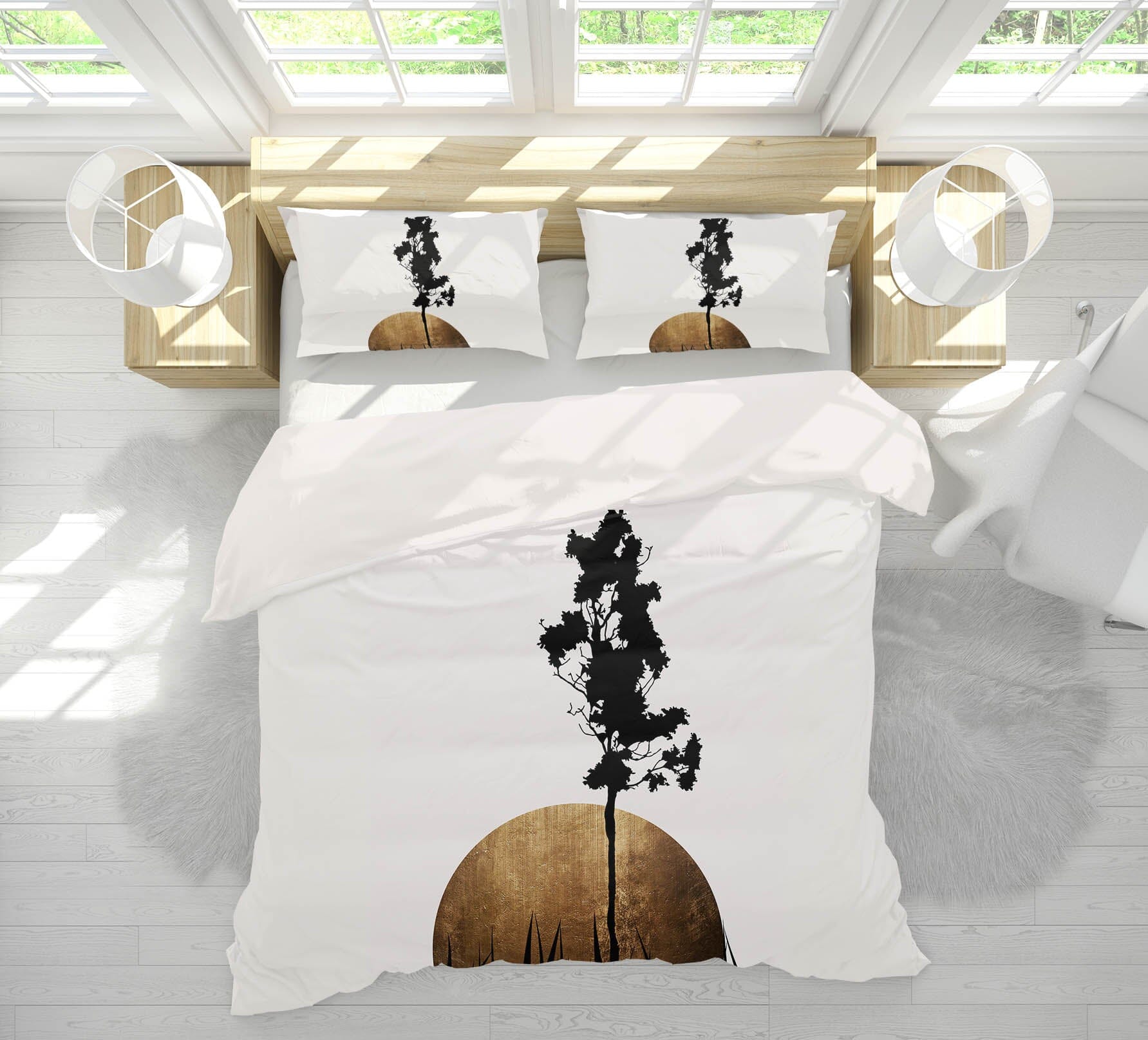 3D Tree Painting 212 Boris Draschoff Bedding Bed Pillowcases Quilt Quiet Covers AJ Creativity Home
