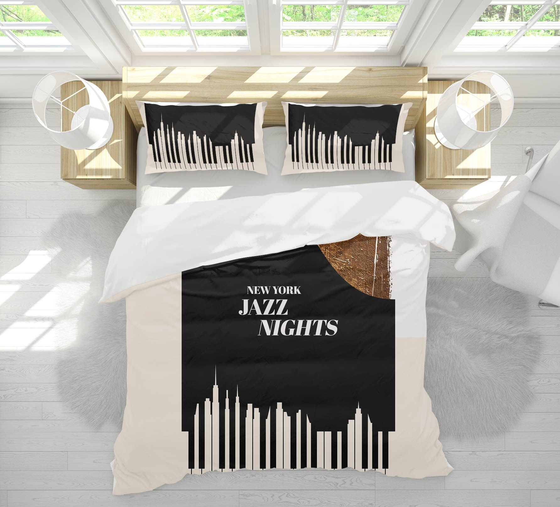3D Piano Key Pattern 166 Boris Draschoff Bedding Bed Pillowcases Quilt Quiet Covers AJ Creativity Home