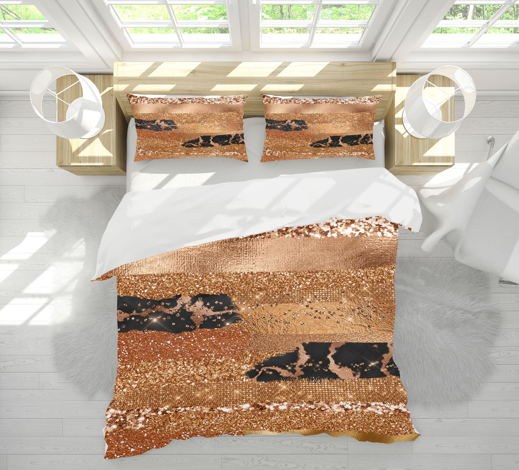 3D Brown Pattern 031 Uta Naumann Bedding Bed Pillowcases Quilt