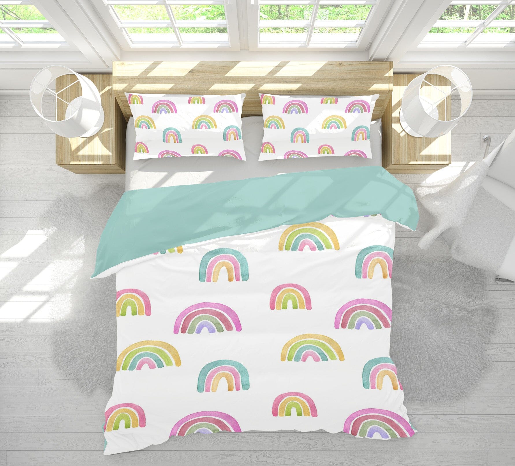 3D Rainbow Painting 206 Uta Naumann Bedding Bed Pillowcases Quilt Quiet Covers AJ Creativity Home