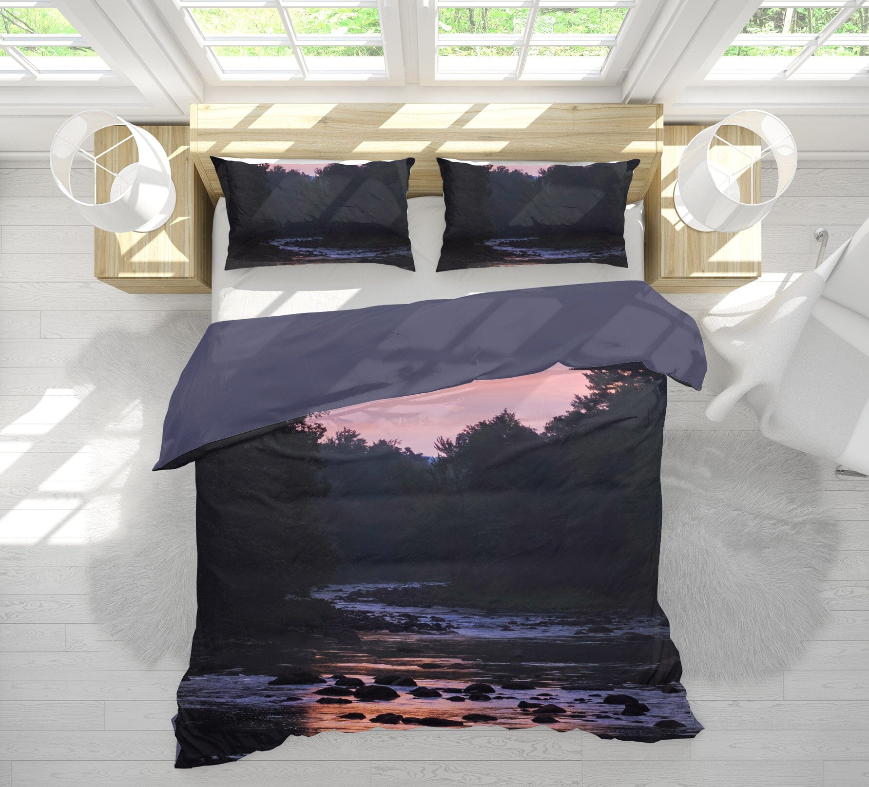3D Twilight River 1033 Jerry LoFaro bedding Bed Pillowcases Quilt Quiet Covers AJ Creativity Home