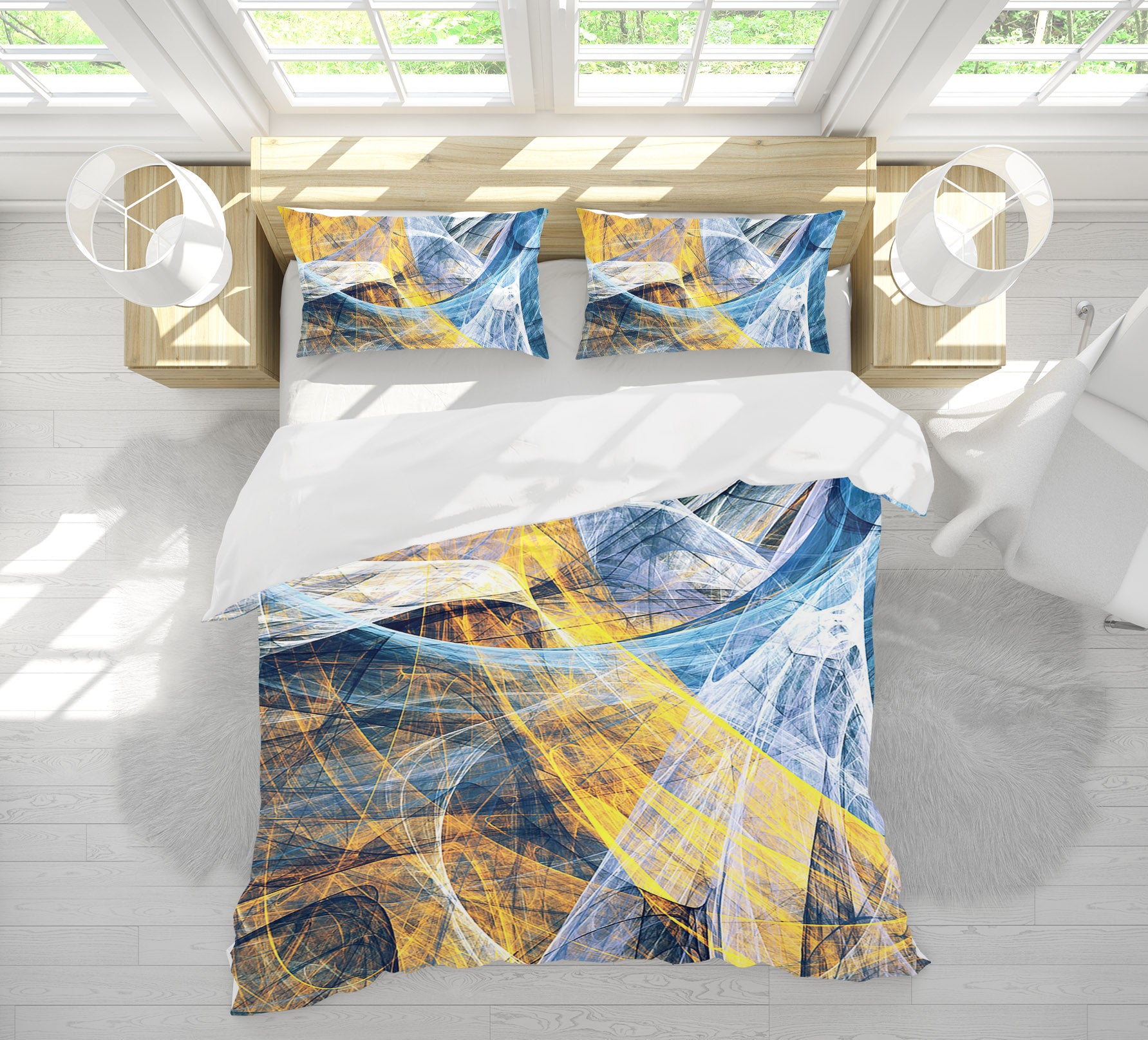 3D Pattern 15189 Bed Pillowcases Quilt