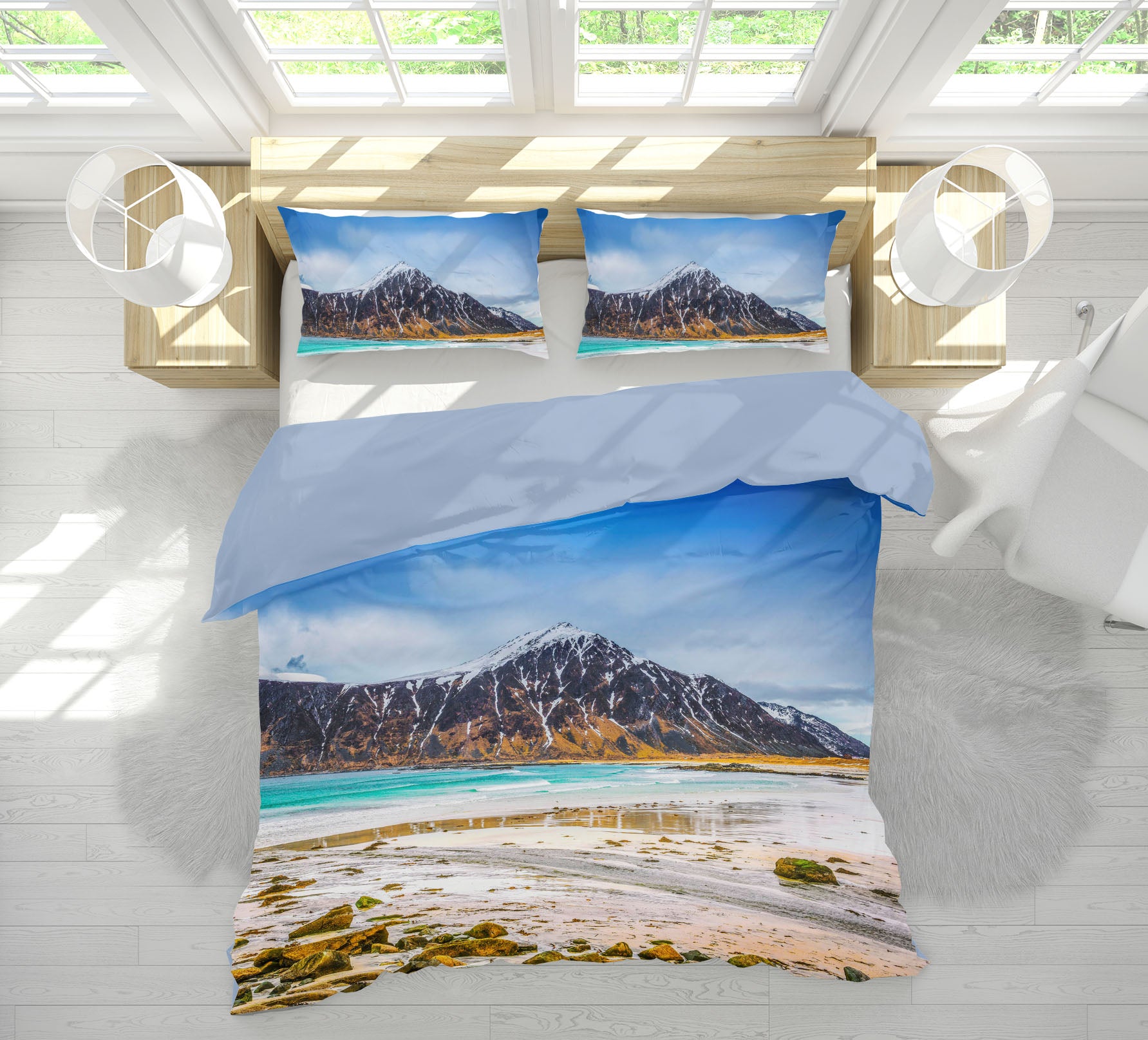 3D Mountain Stones 094 Marco Carmassi Bedding Bed Pillowcases Quilt