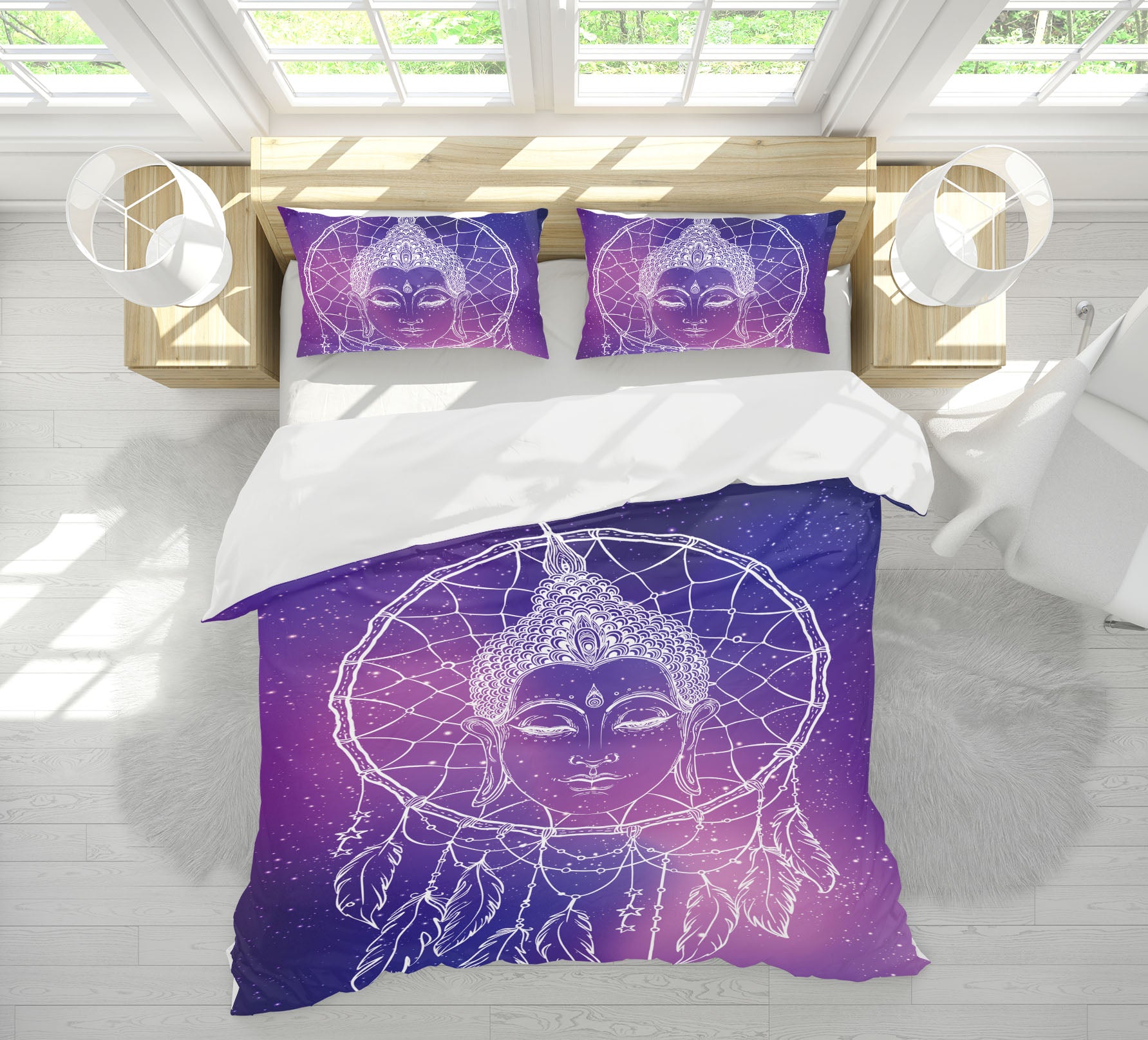 3D Face Dream Catcher 15027 Bed Pillowcases Quilt