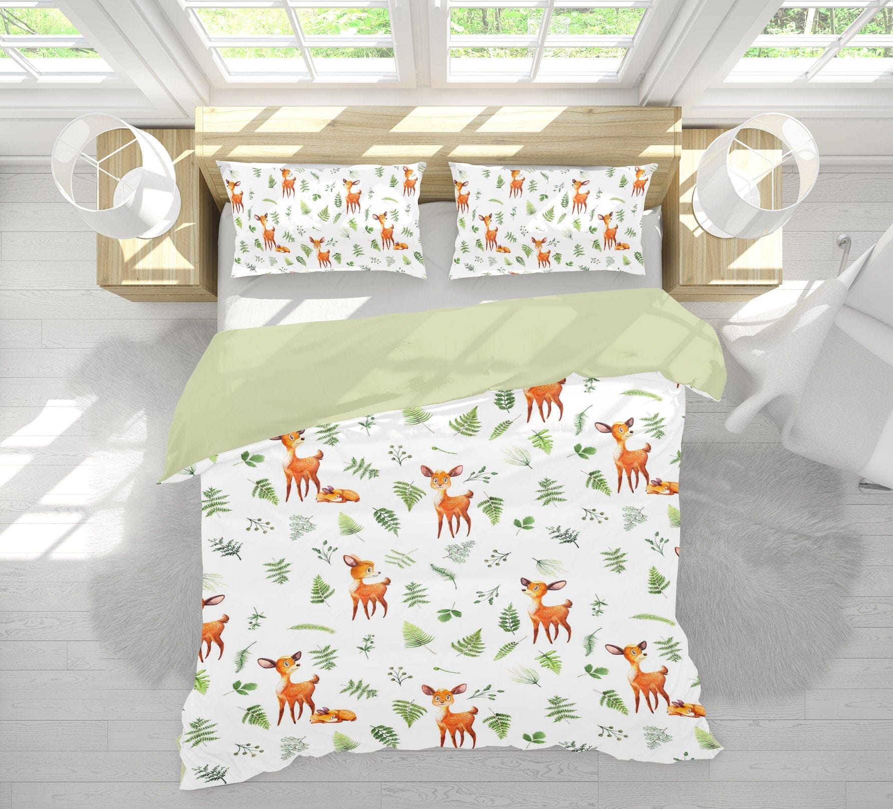3D Sika Deer 219 Uta Naumann Bedding Bed Pillowcases Quilt Quiet Covers AJ Creativity Home