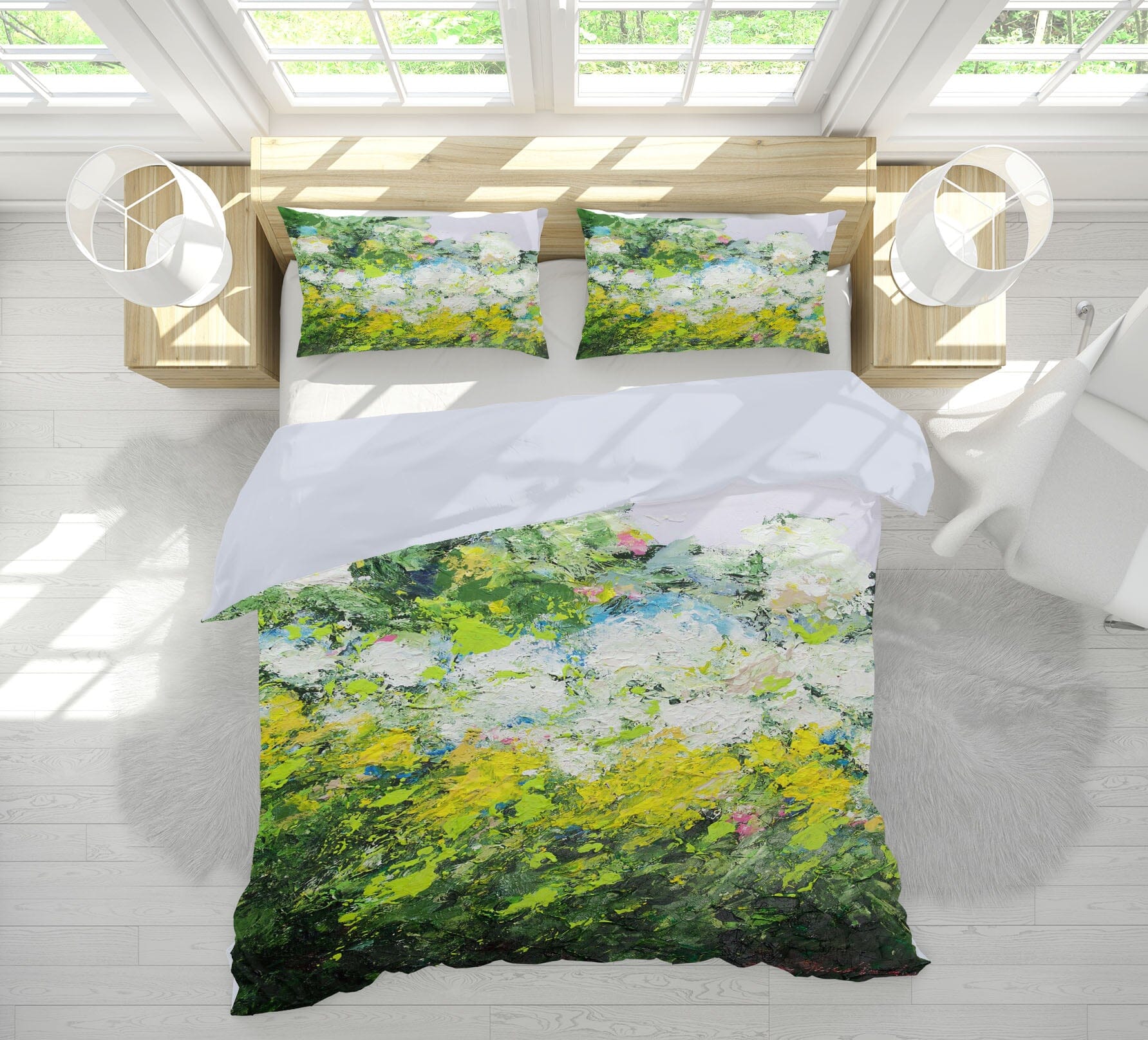 3D White Dandelion 1152 Allan P. Friedlander Bedding Bed Pillowcases Quilt Quiet Covers AJ Creativity Home
