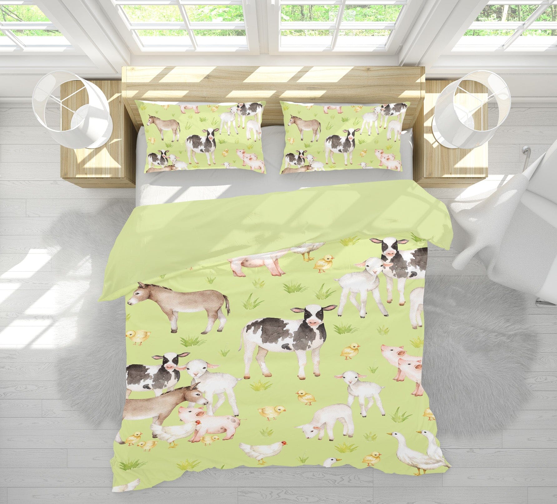 3D Goose Sheep Pig 226 Uta Naumann Bedding Bed Pillowcases Quilt Quiet Covers AJ Creativity Home