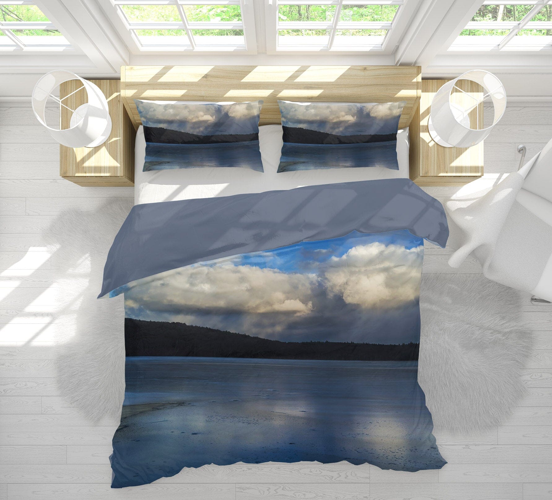 3D Lake Cloud 1022 Jerry LoFaro bedding Bed Pillowcases Quilt Quiet Covers AJ Creativity Home