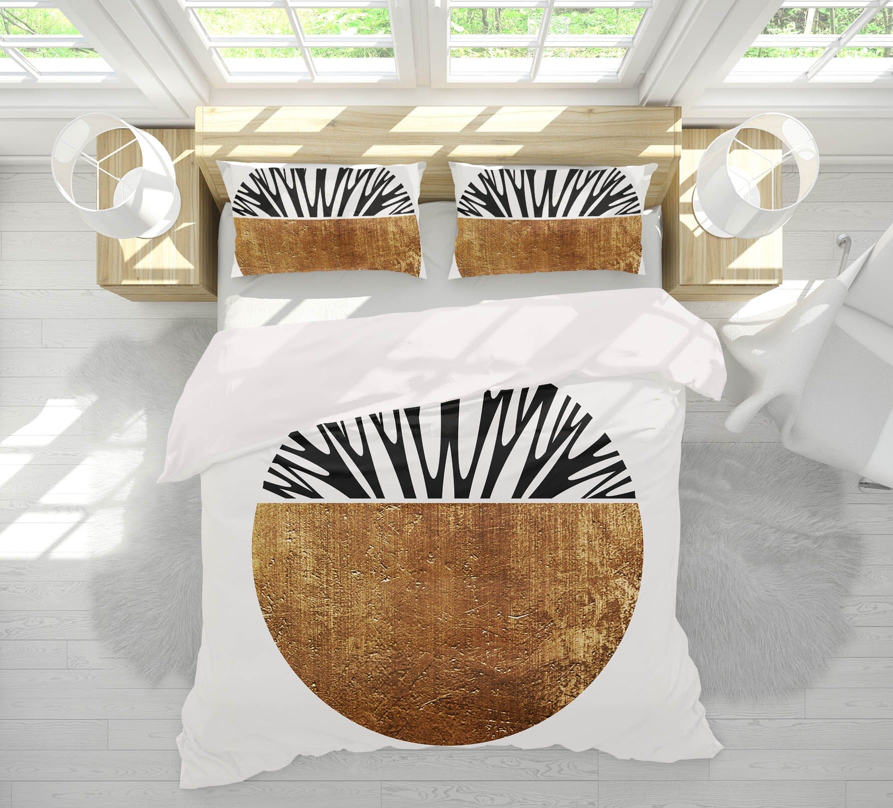 3D Round Tree 107 Boris Draschoff Bedding Bed Pillowcases Quilt Quiet Covers AJ Creativity Home