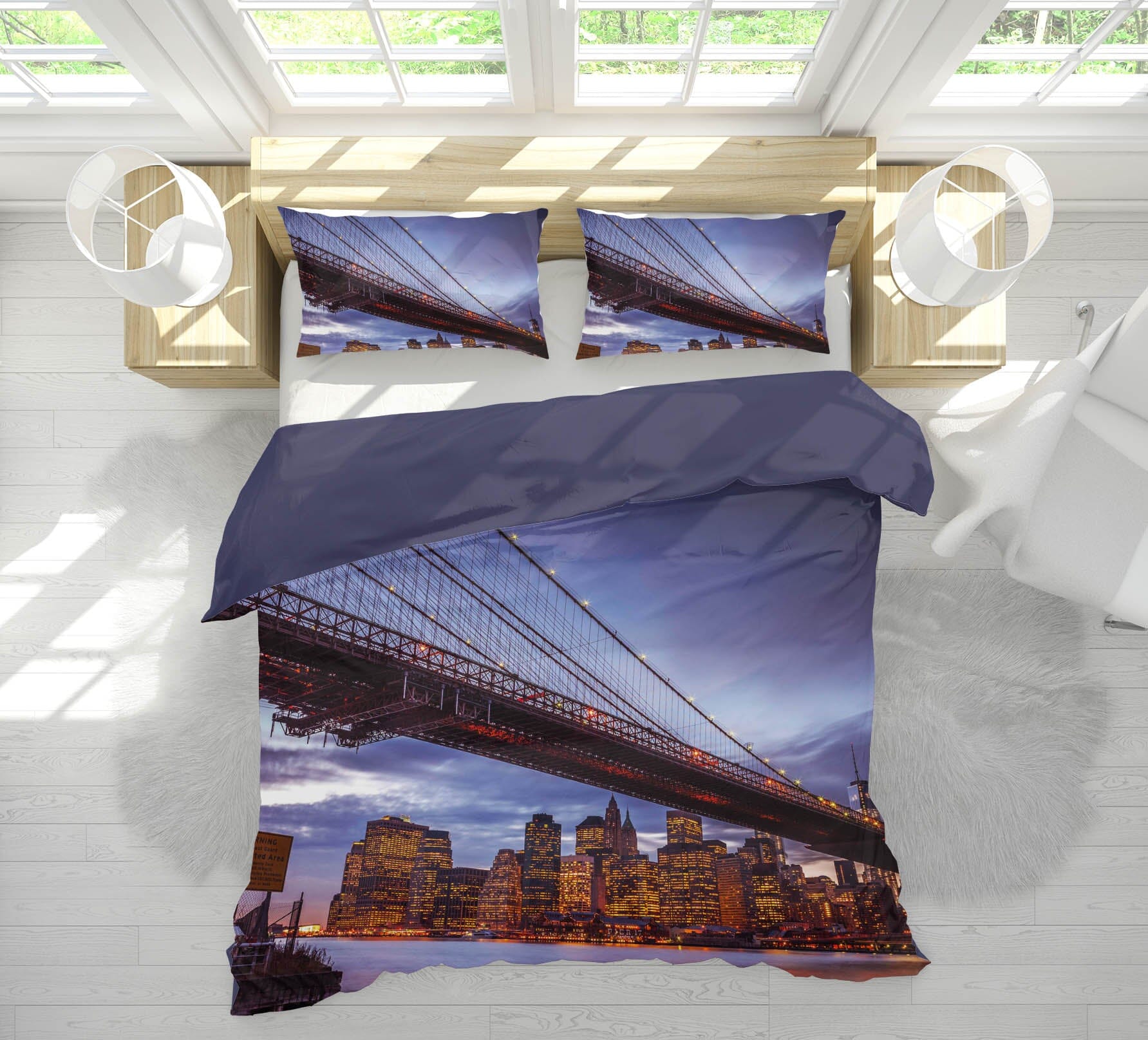 3D Bridge City 1018 Assaf Frank Bedding Bed Pillowcases Quilt Quiet Covers AJ Creativity Home