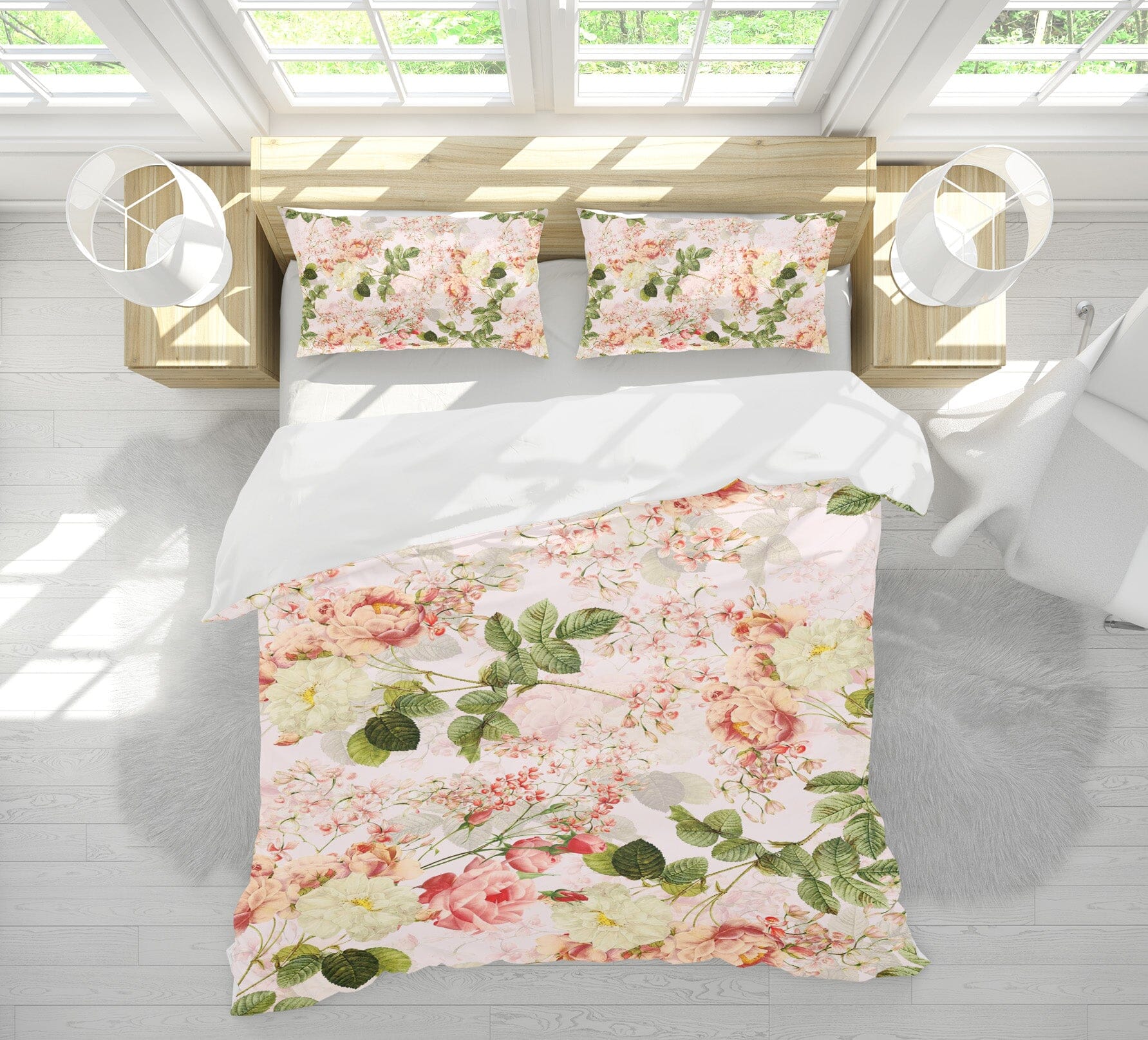3D Red Flower 130 Uta Naumann Bedding Bed Pillowcases Quilt Quiet Covers AJ Creativity Home