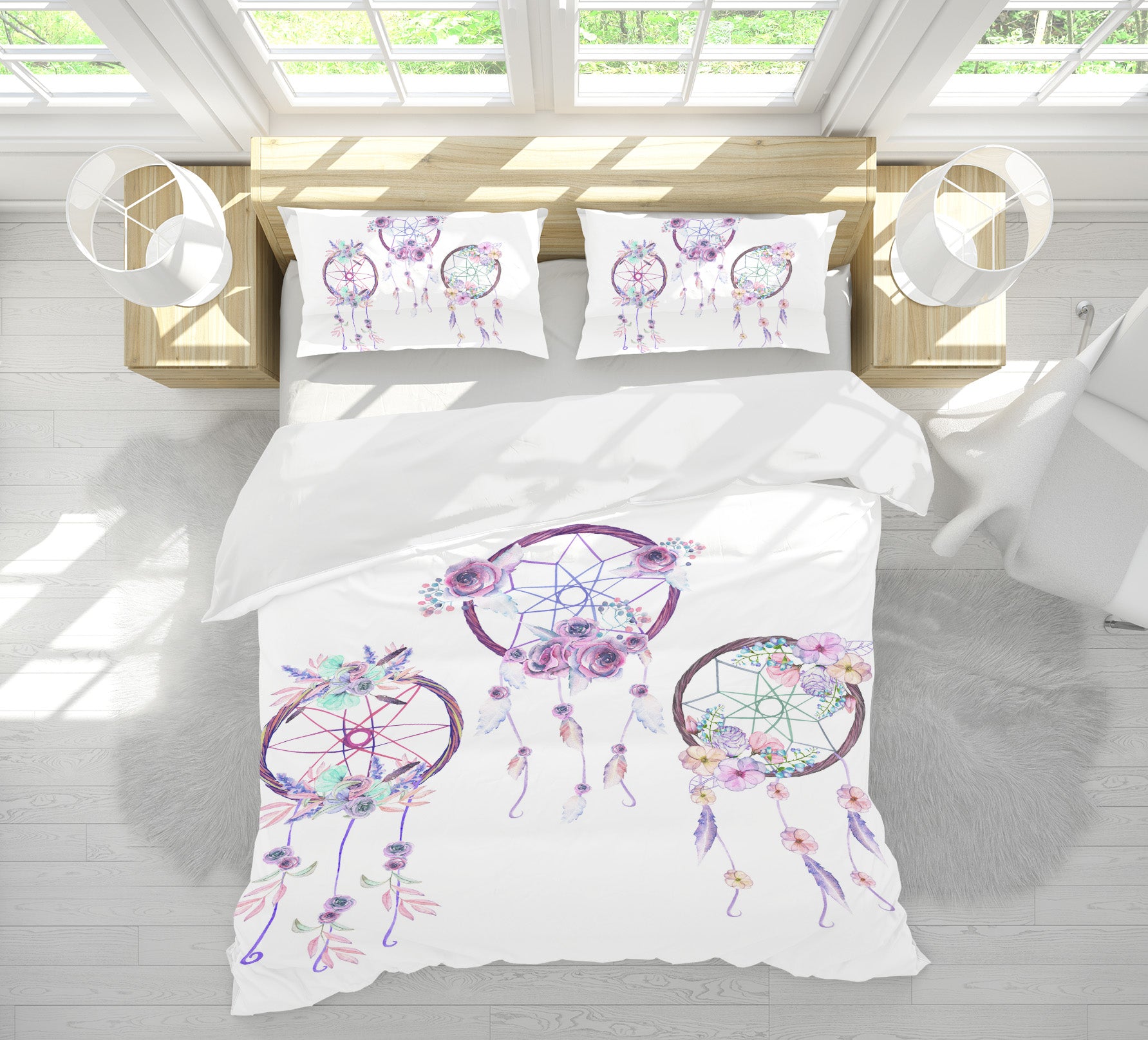 3D Three Dream Catcher 15005 Bed Pillowcases Quilt