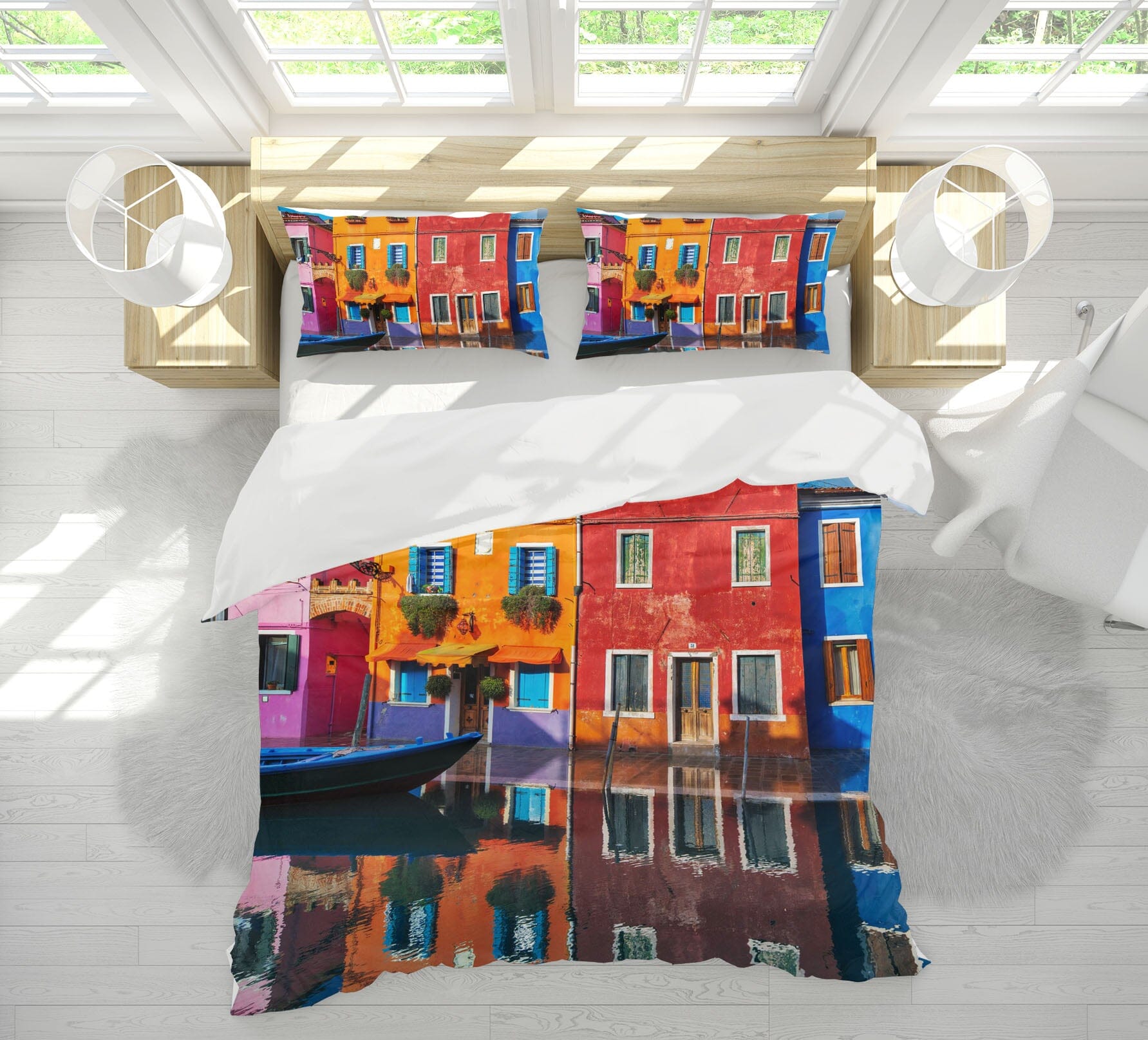 3D Water City 2133 Marco Carmassi Bedding Bed Pillowcases Quilt Quiet Covers AJ Creativity Home