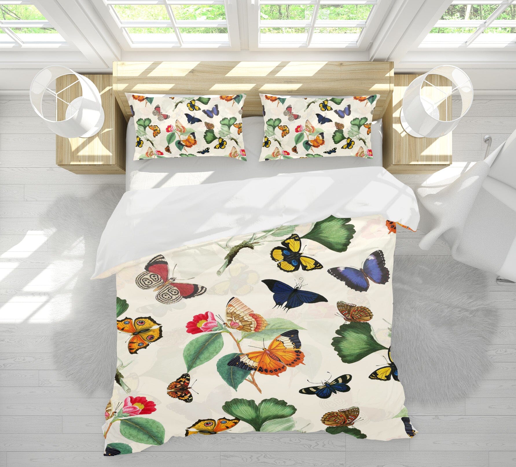 3D Color Butterfly 143 Uta Naumann Bedding Bed Pillowcases Quilt Quiet Covers AJ Creativity Home