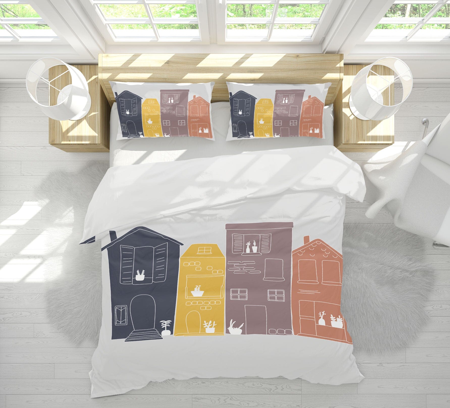 3D Color House 2105 Jillian Helvey Bedding Bed Pillowcases Quilt Quiet Covers AJ Creativity Home