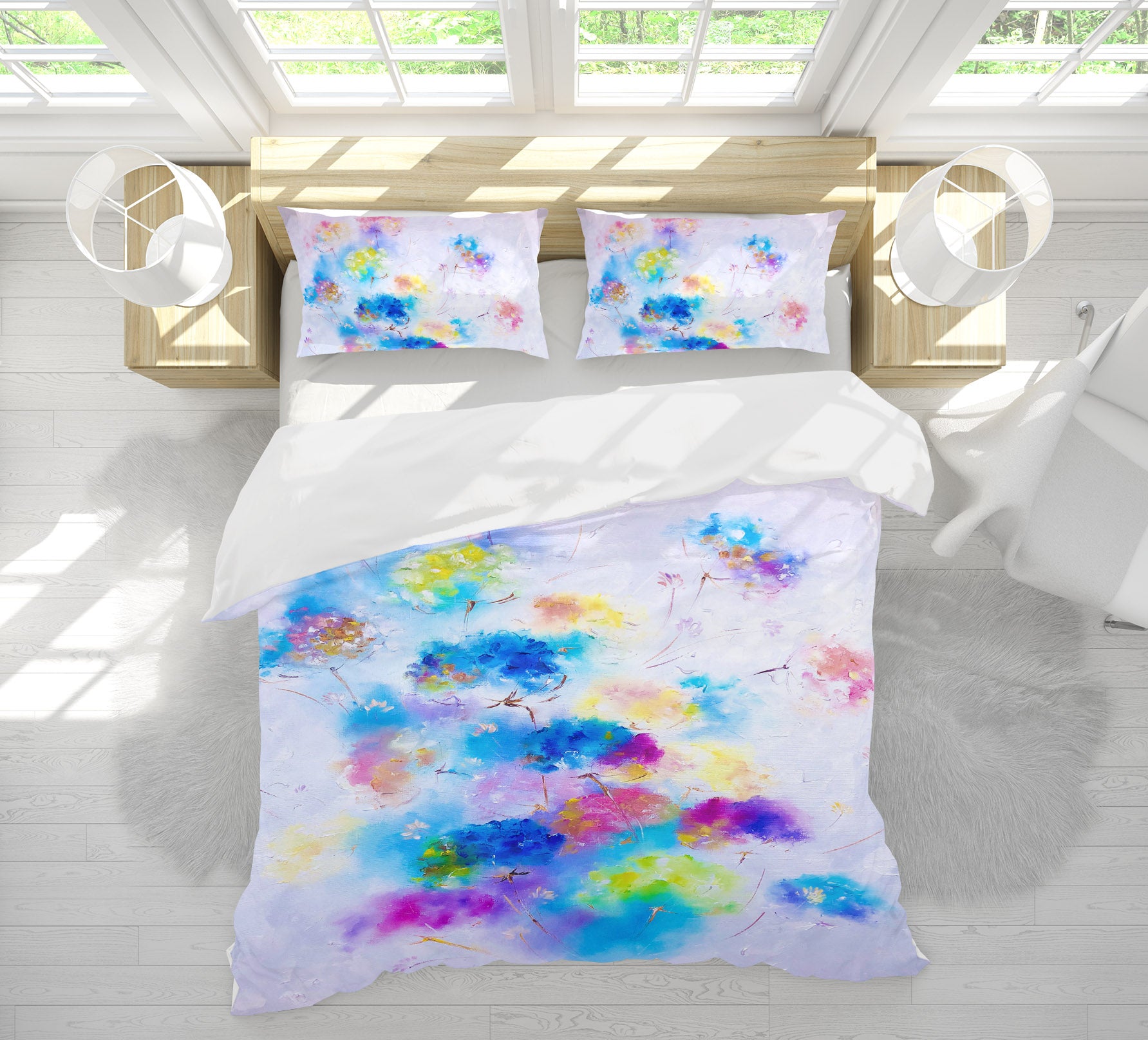 3D Colorful Flowers 599 Skromova Marina Bedding Bed Pillowcases Quilt
