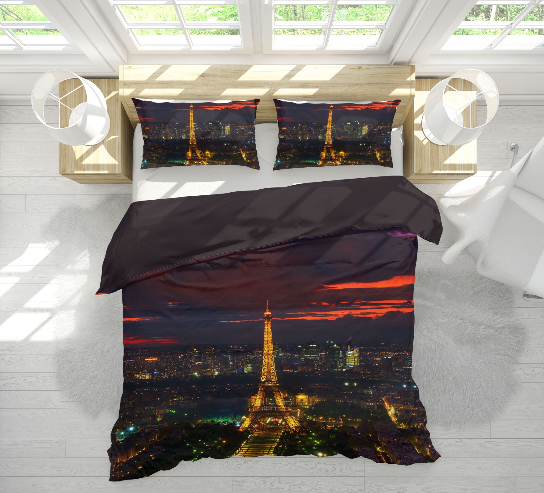 3D Gold Tower Sunset 031 Marco Carmassi Bedding Bed Pillowcases Quilt
