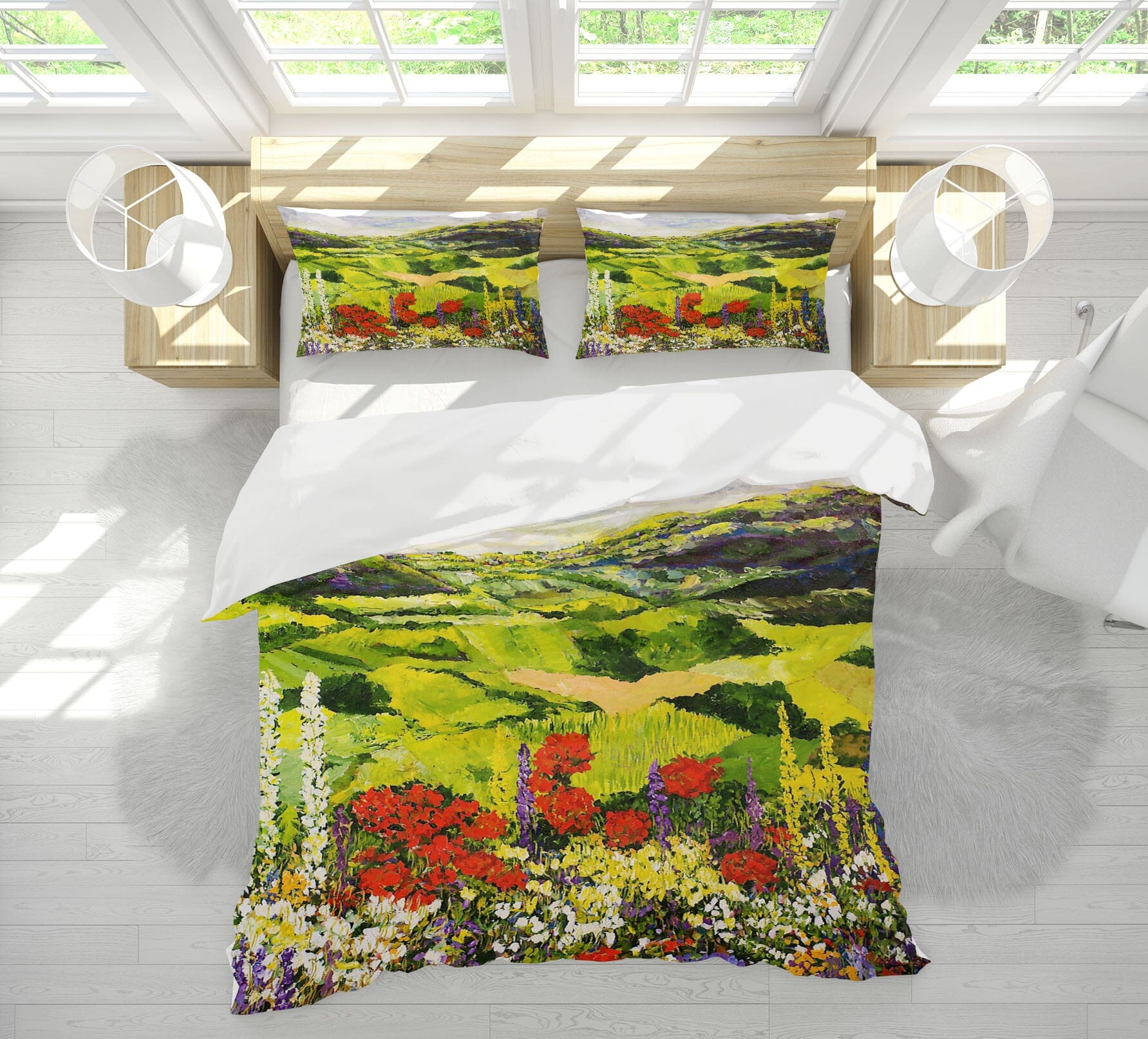 3D Meadow Valley 1046 Allan P. Friedlander Bedding Bed Pillowcases Quilt Quiet Covers AJ Creativity Home