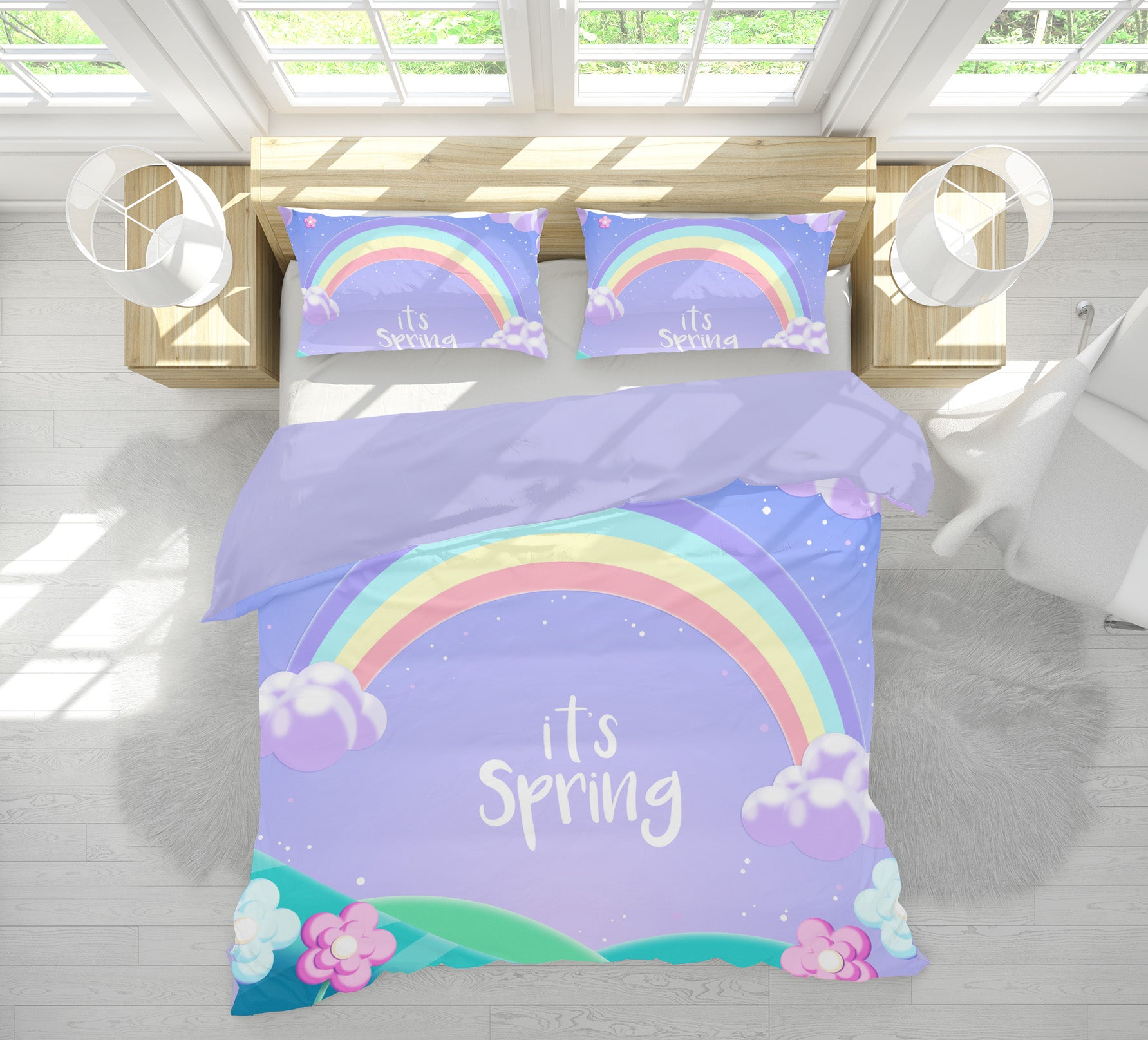 3D Rainbow 63195 Bed Pillowcases Quilt