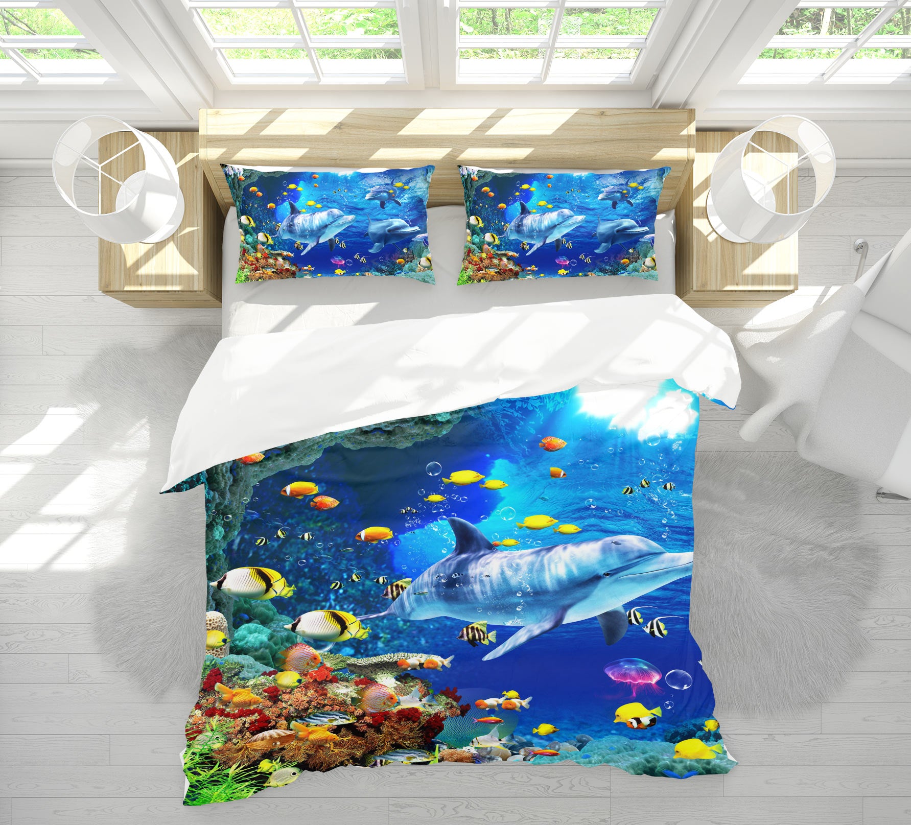 3D Underwater World 13037 Bed Pillowcases Quilt