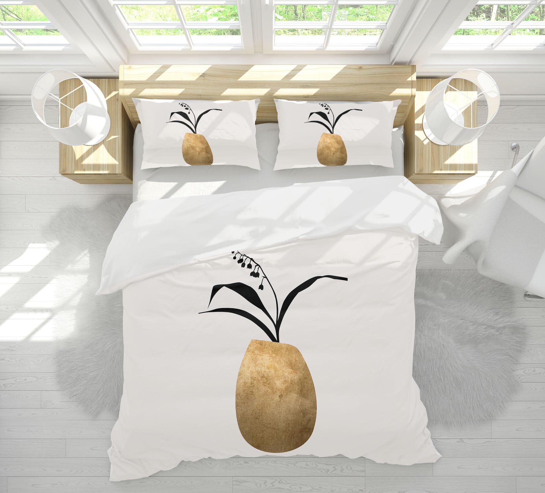 3D Long Leaves 236 Boris Draschoff Bedding Bed Pillowcases Quilt Quiet Covers AJ Creativity Home