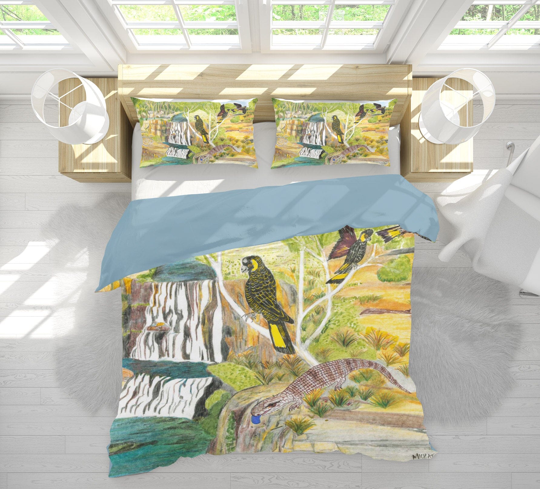 3D Bird House 025 Michael Sewell Bedding Bed Pillowcases Quilt Quiet Covers AJ Creativity Home