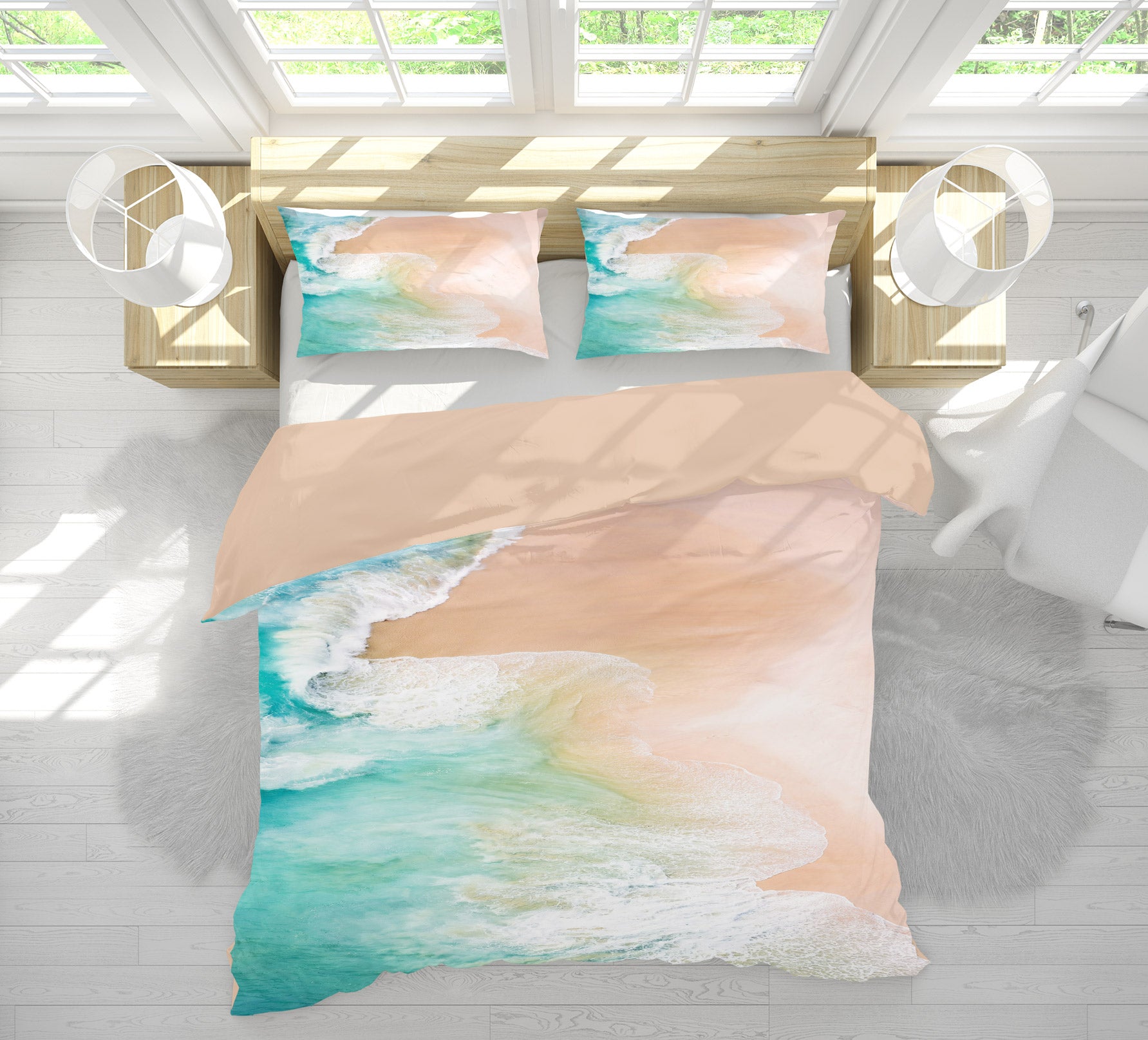 3D Beach 15180 Bed Pillowcases Quilt