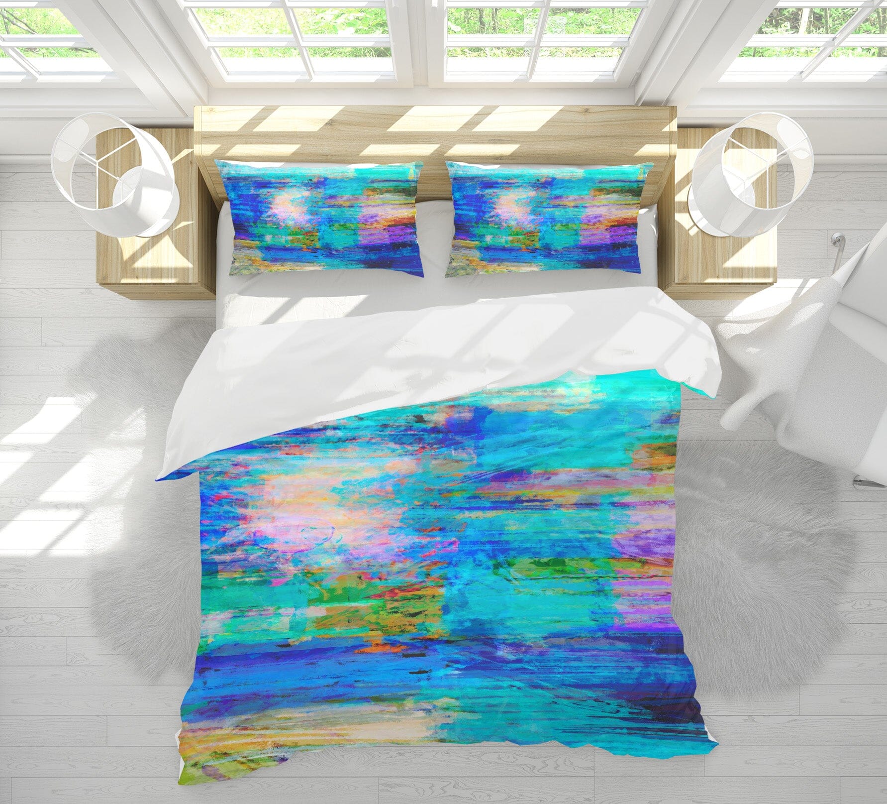 3D Blue Painting 1009 Michael Tienhaara Bedding Bed Pillowcases Quilt Quiet Covers AJ Creativity Home