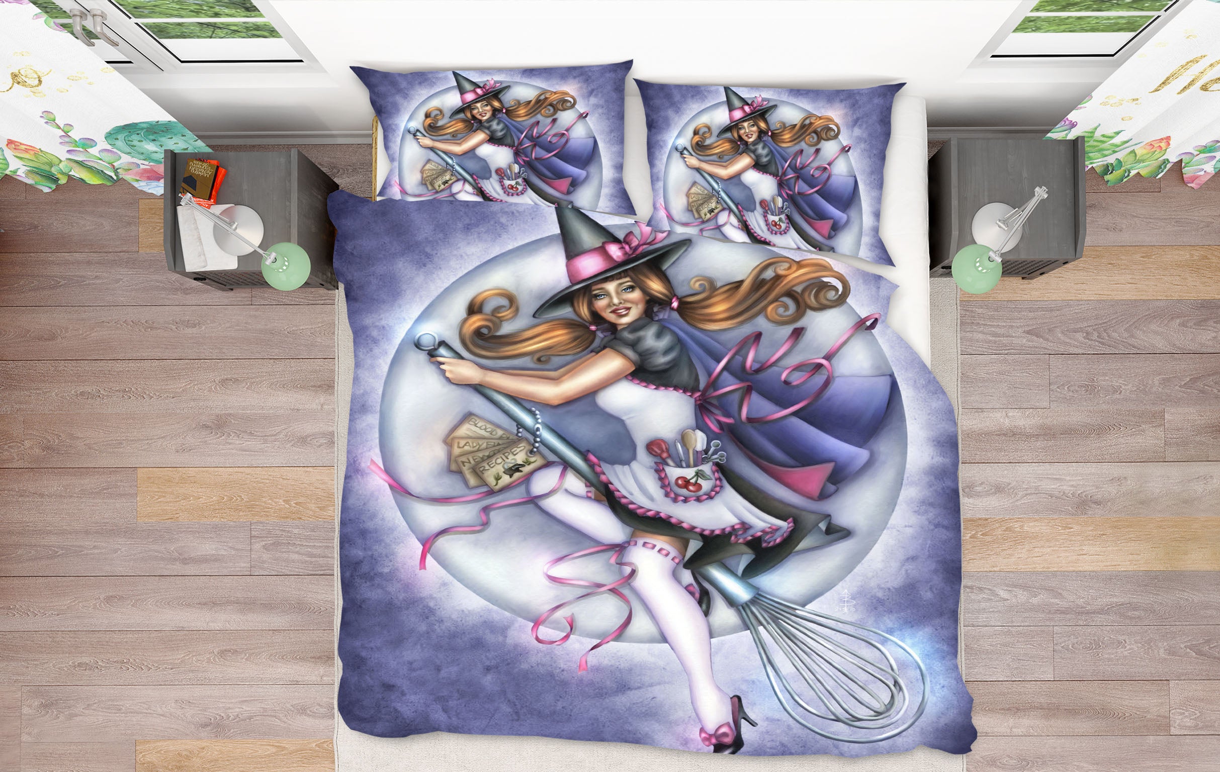 3D Magic Girl 8853 Brigid Ashwood Bedding Bed Pillowcases Quilt Cover Duvet Cover