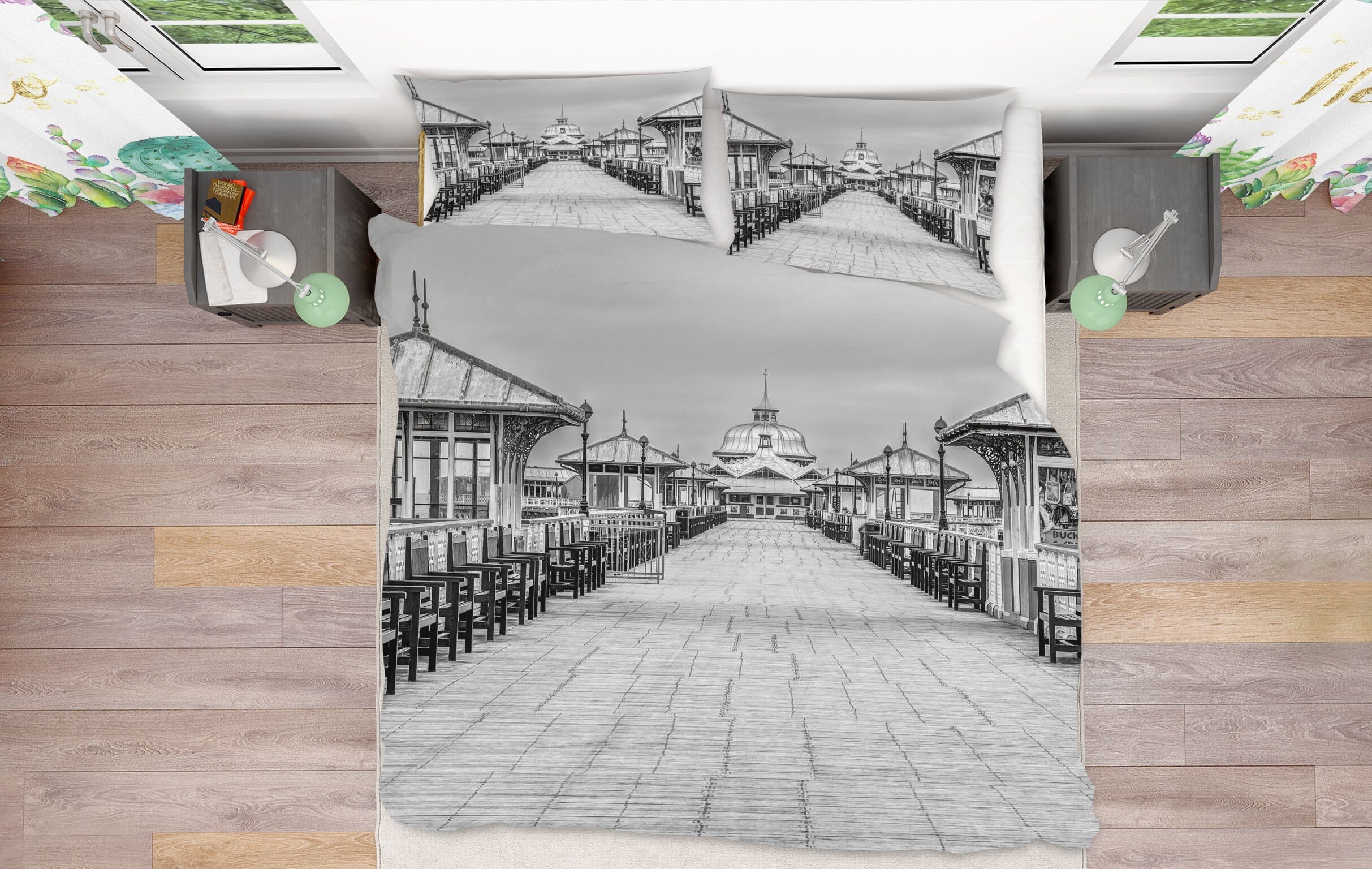 3D Landudno Pier 1037 Assaf Frank Bedding Bed Pillowcases Quilt Quiet Covers AJ Creativity Home