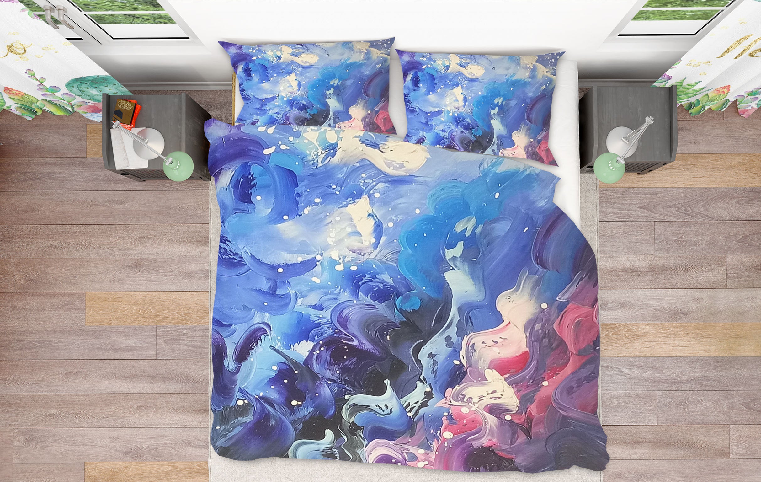 3D Colored Marble 16019 Bed Pillowcases Quilt