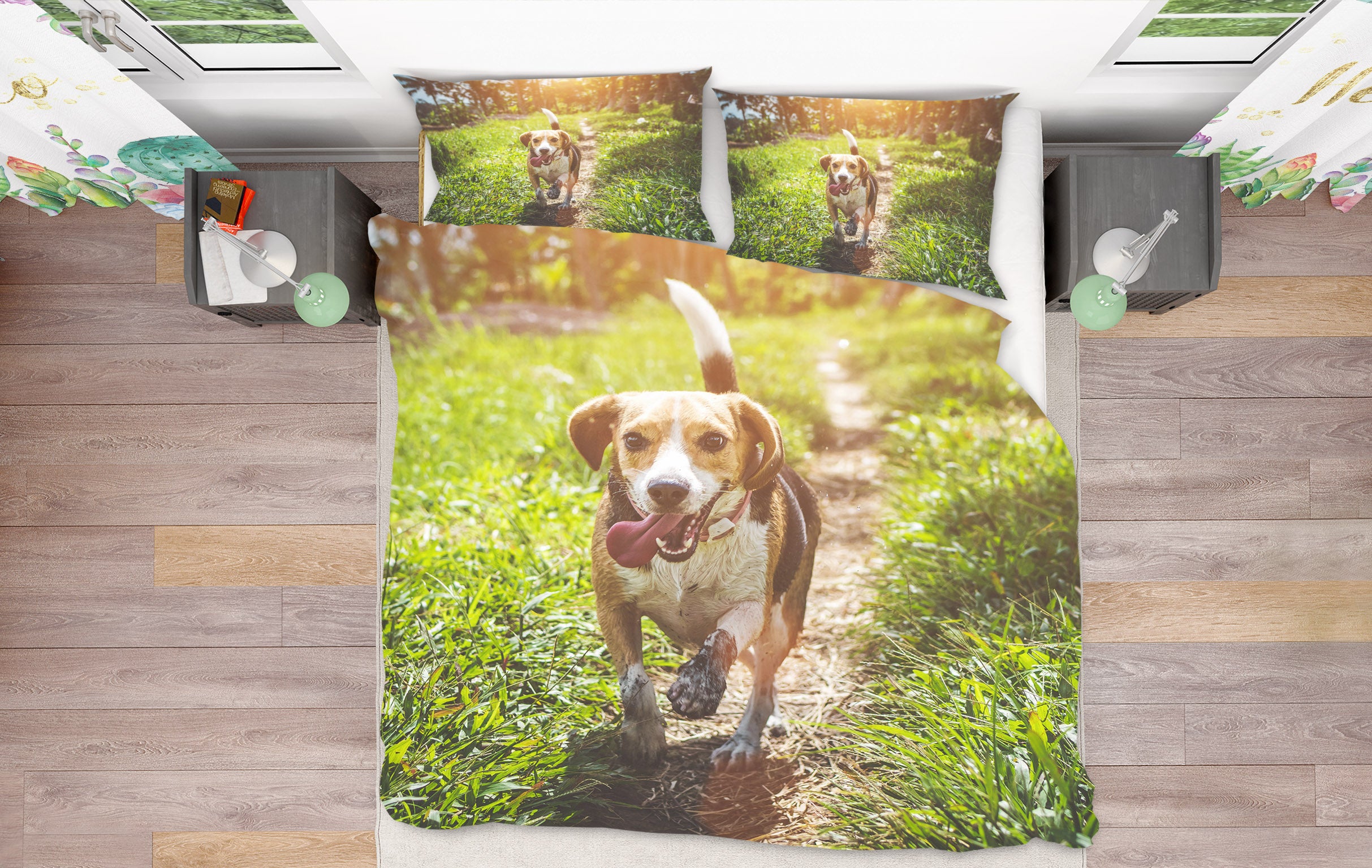 3D Dog 21030 Bed Pillowcases Quilt