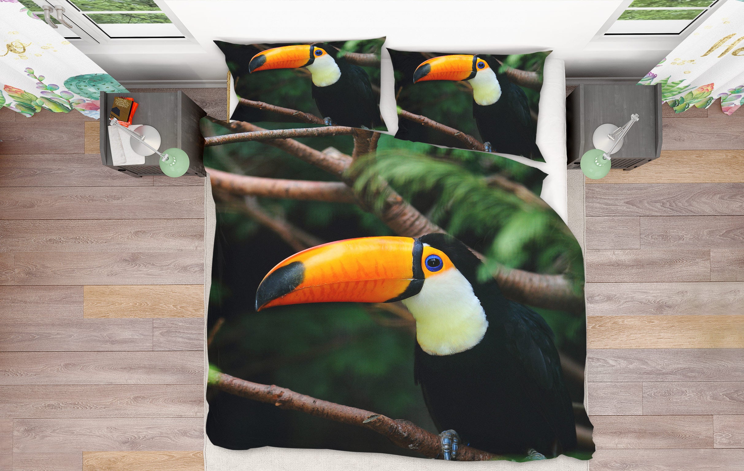 3D Stork 60049 Bed Pillowcases Quilt