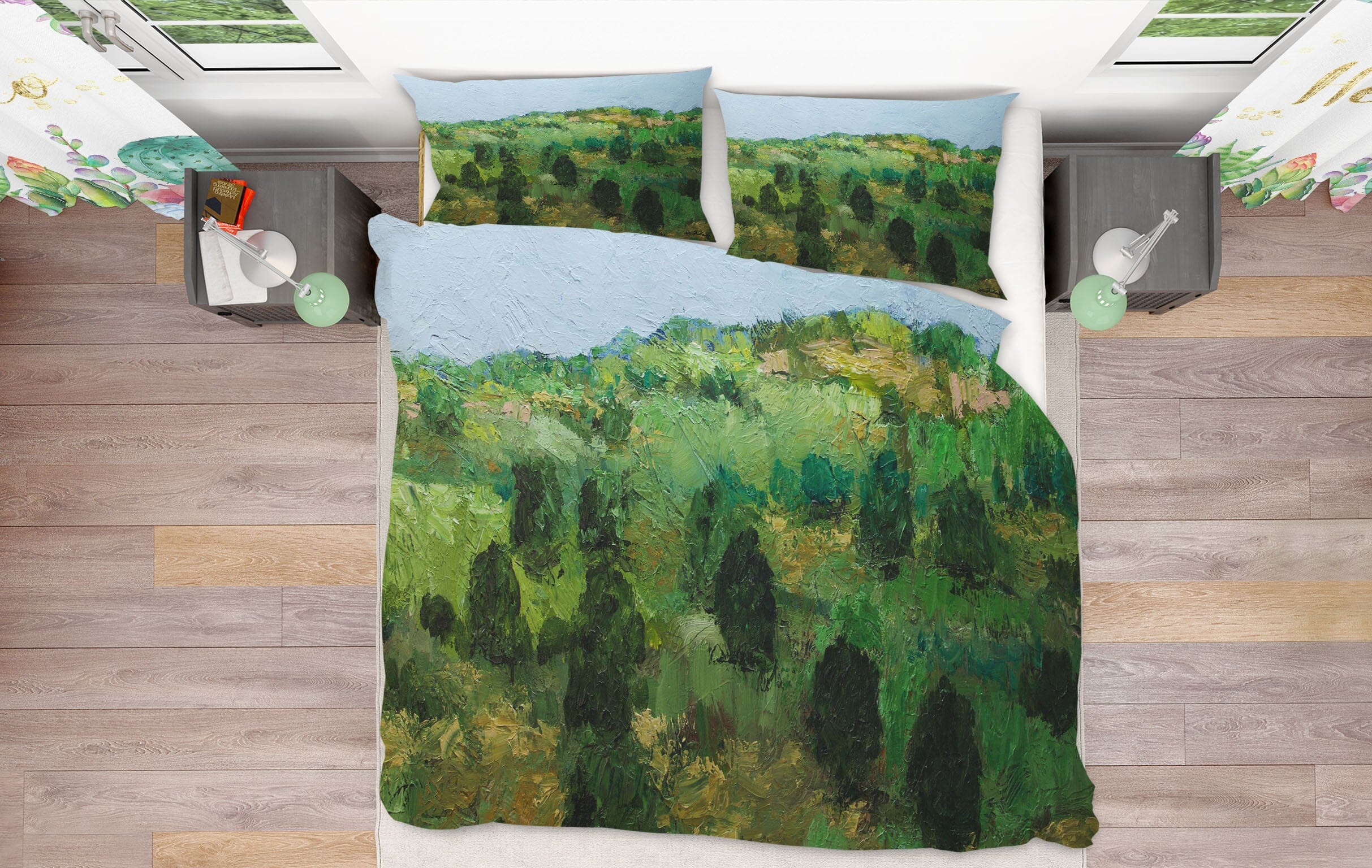 3D Paint Woods 1082 Allan P. Friedlander Bedding Bed Pillowcases Quilt Quiet Covers AJ Creativity Home