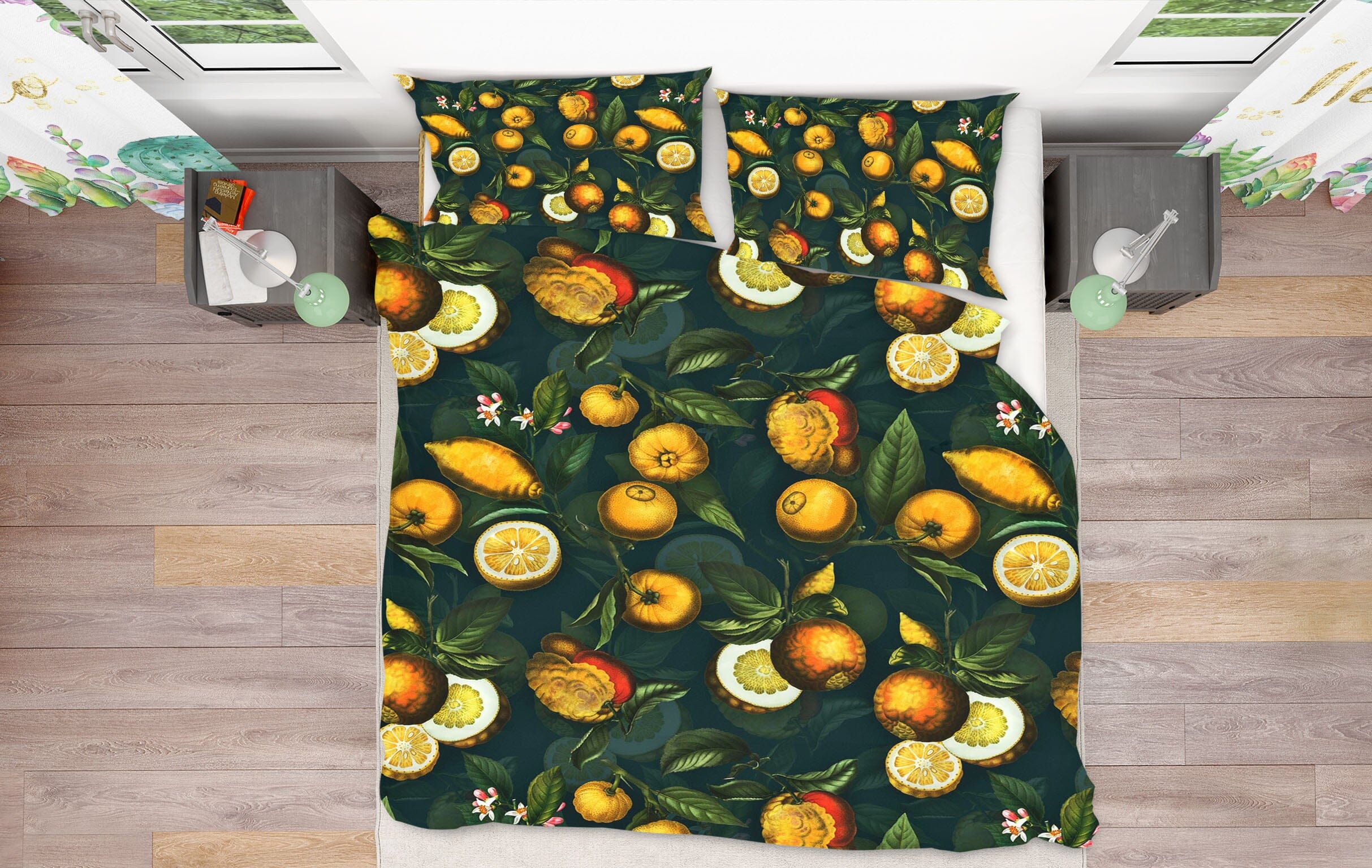 3D Lemon Fruit 156 Uta Naumann Bedding Bed Pillowcases Quilt Quiet Covers AJ Creativity Home