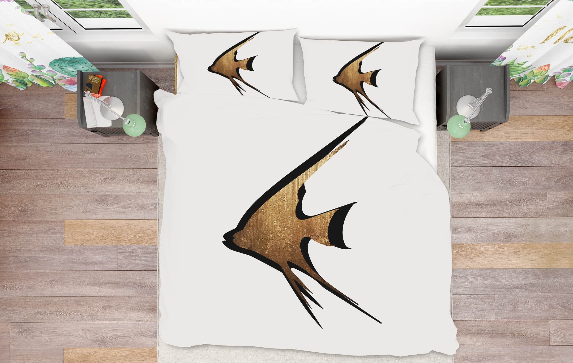 3D Gold Fish 148 Boris Draschoff Bedding Bed Pillowcases Quilt Quiet Covers AJ Creativity Home