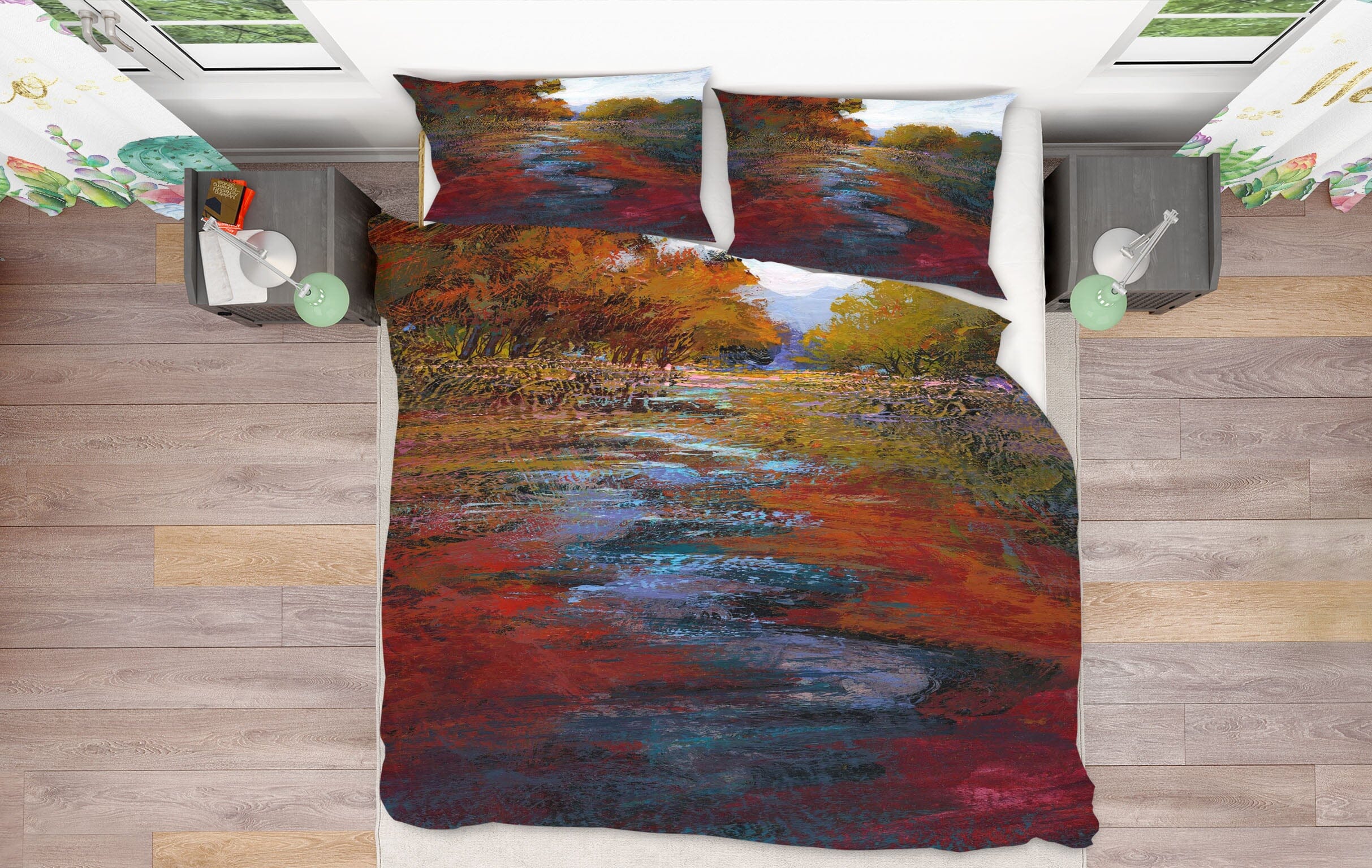3D Autumn Maple 1045 Michael Tienhaara Bedding Bed Pillowcases Quilt Quiet Covers AJ Creativity Home
