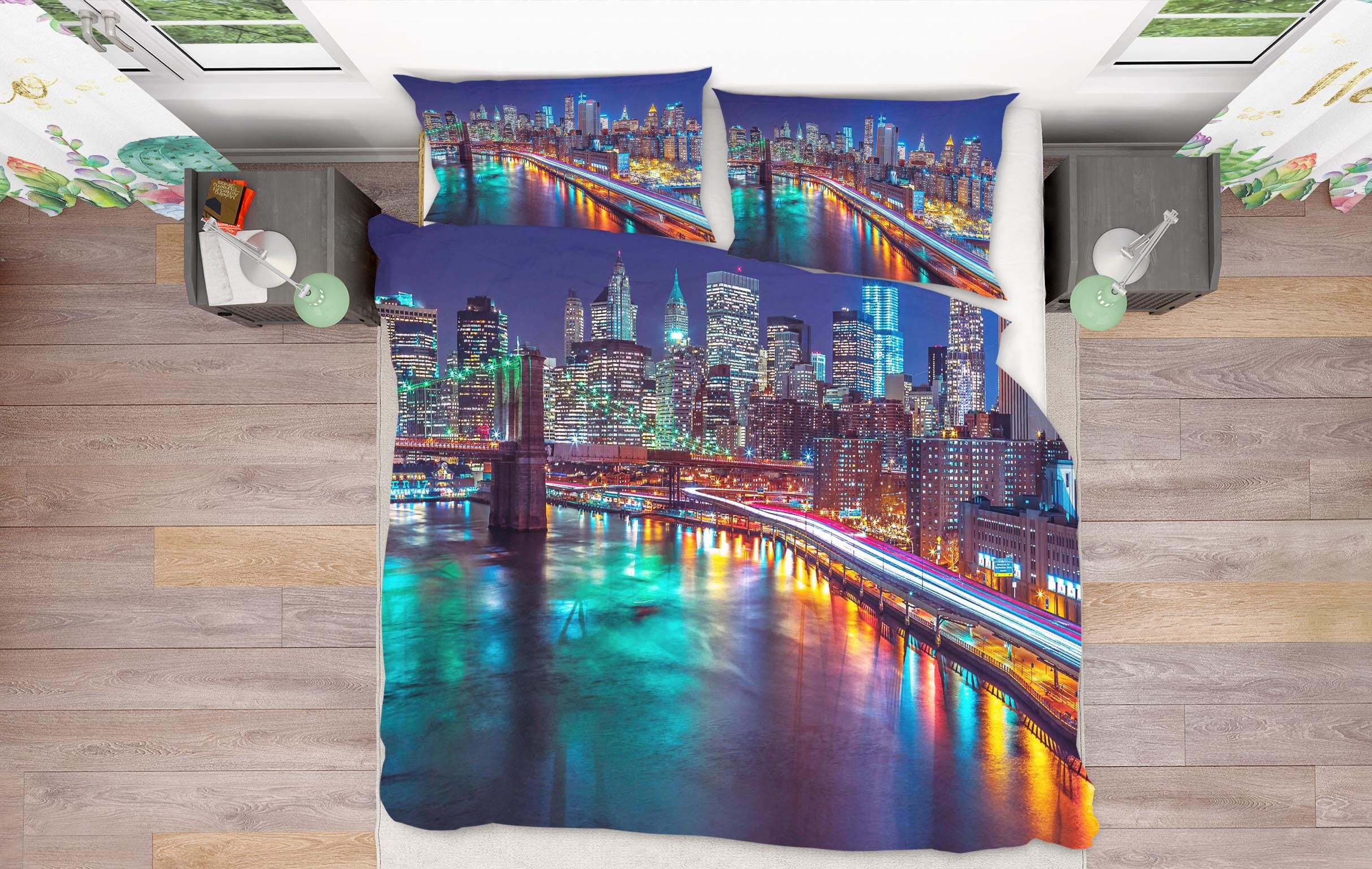 3D Paris Lights 2008 Assaf Frank Bedding Bed Pillowcases Quilt Quiet Covers AJ Creativity Home