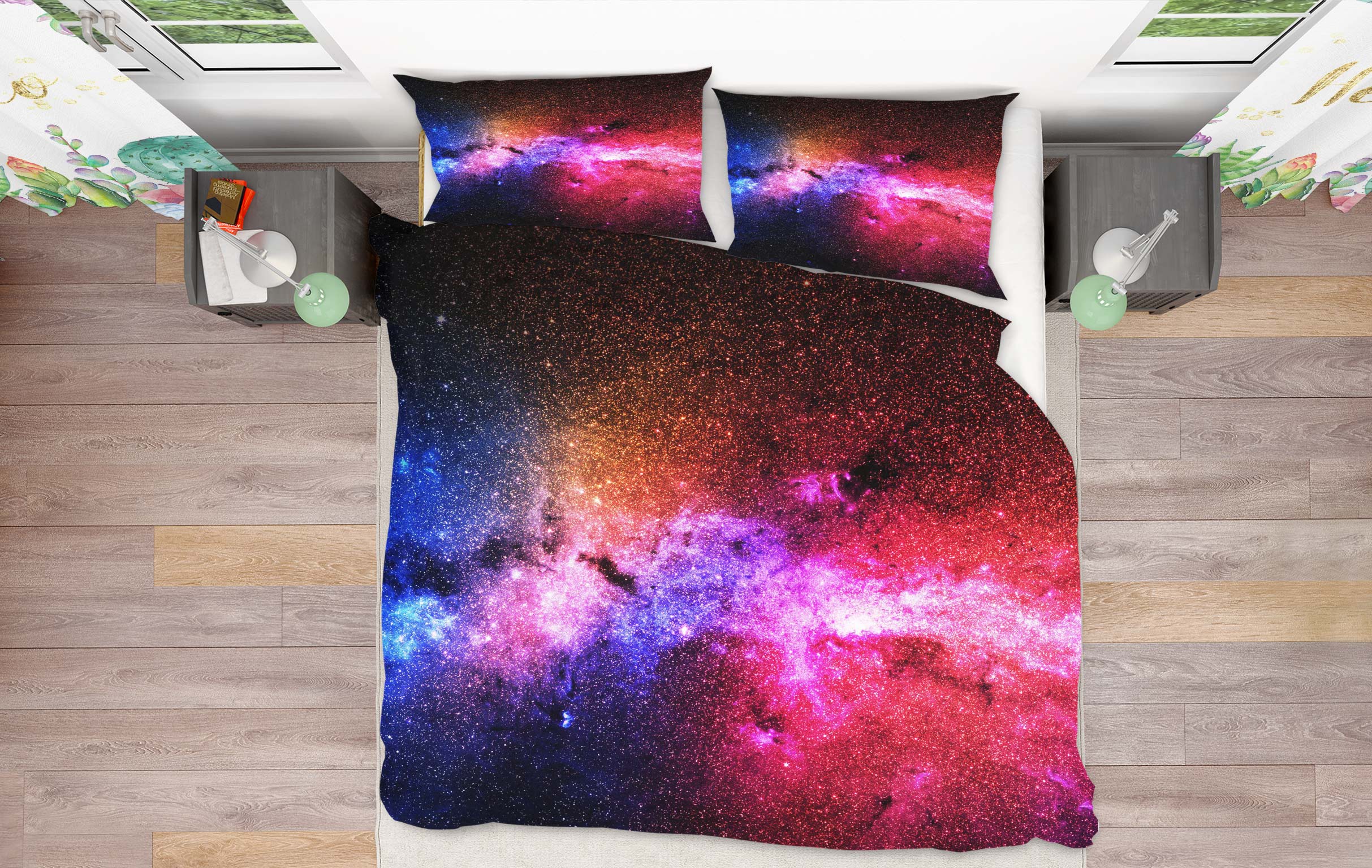 3D Starry Sky 59100 Bed Pillowcases Quilt