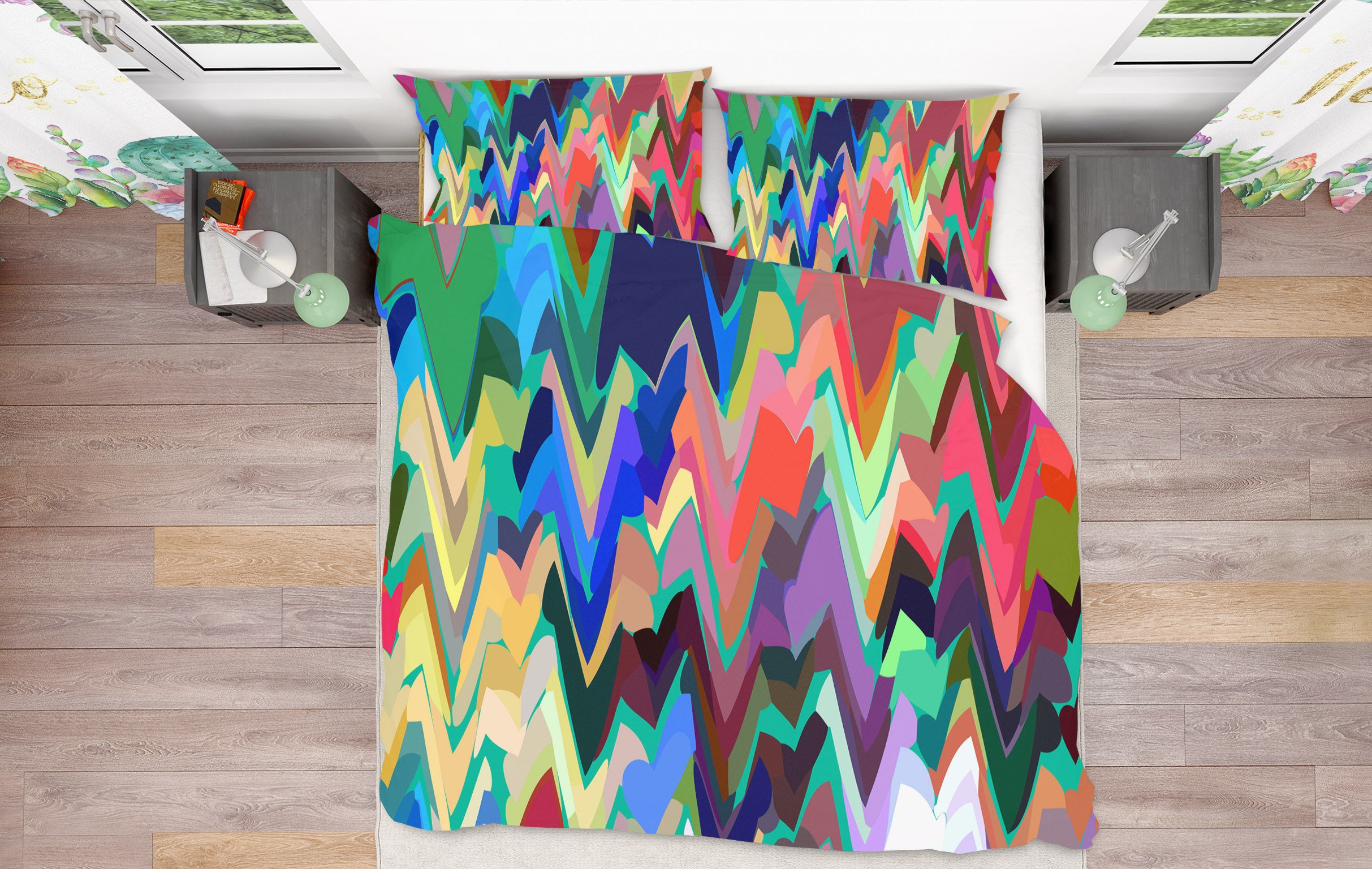 3D Color Waves 70028 Shandra Smith Bedding Bed Pillowcases Quilt