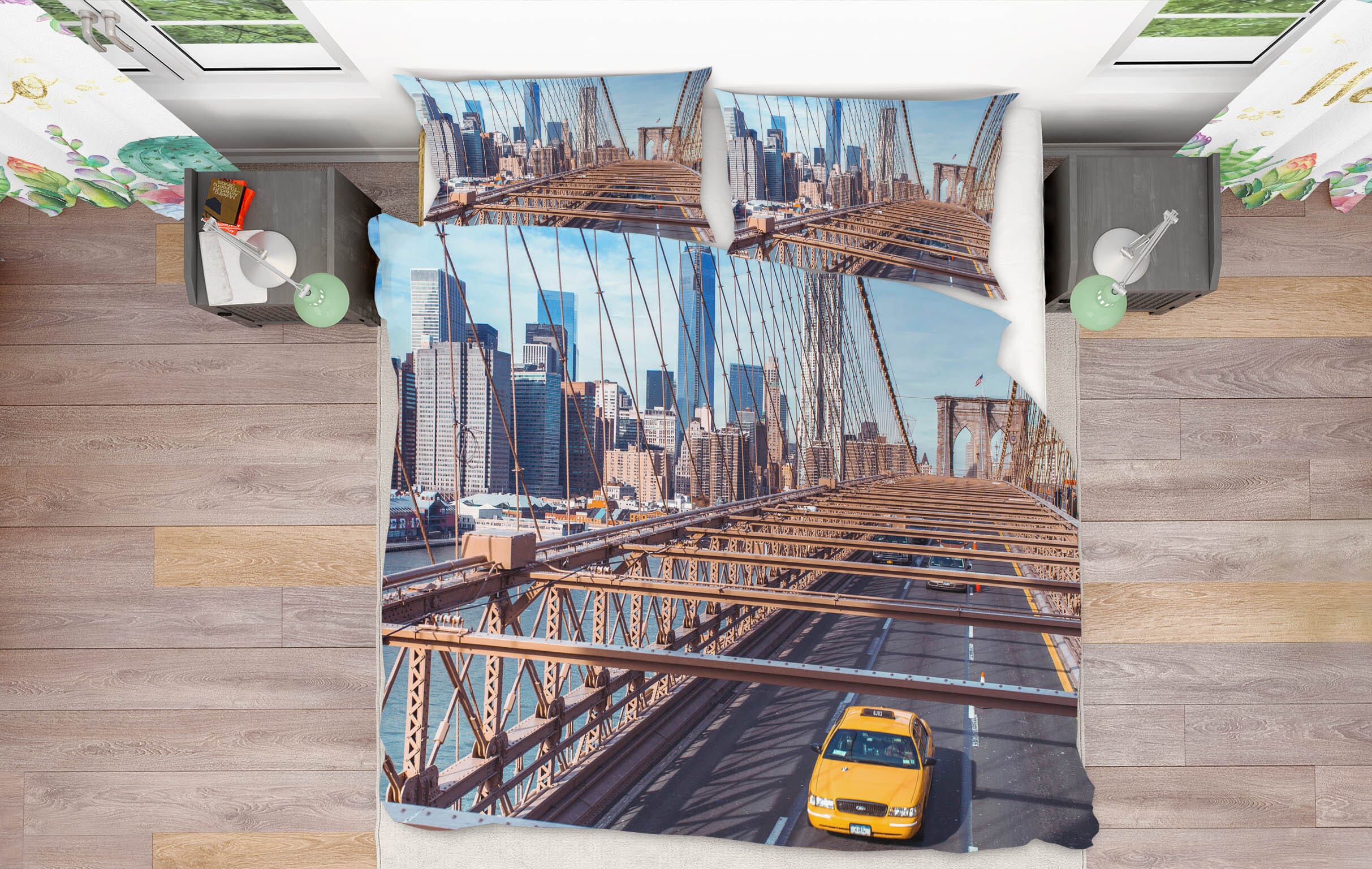 3D Yellow Car 1021 Assaf Frank Bedding Bed Pillowcases Quilt Quiet Covers AJ Creativity Home