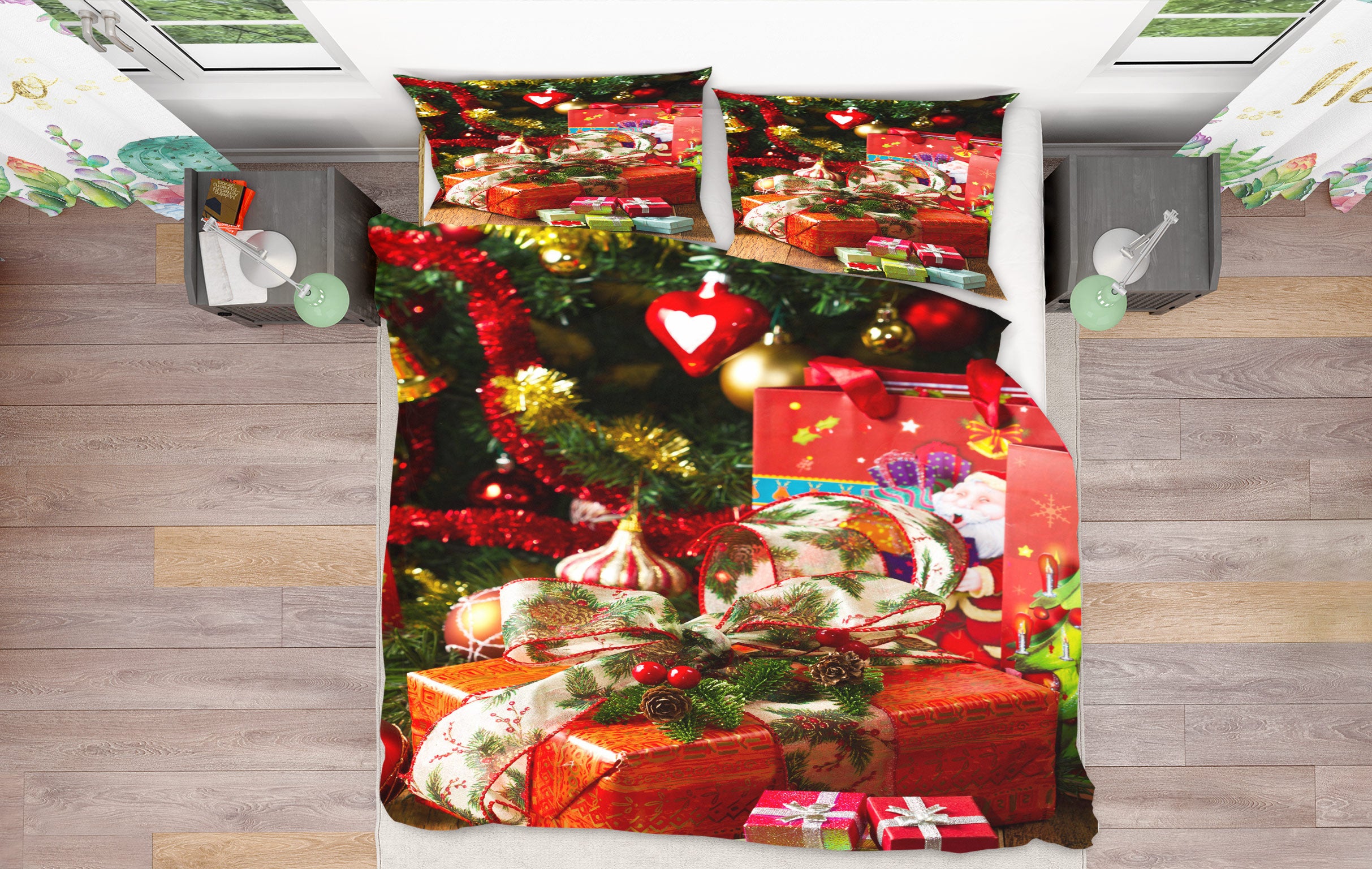 3D Gift 50011 Christmas Quilt Duvet Cover Xmas Bed Pillowcases