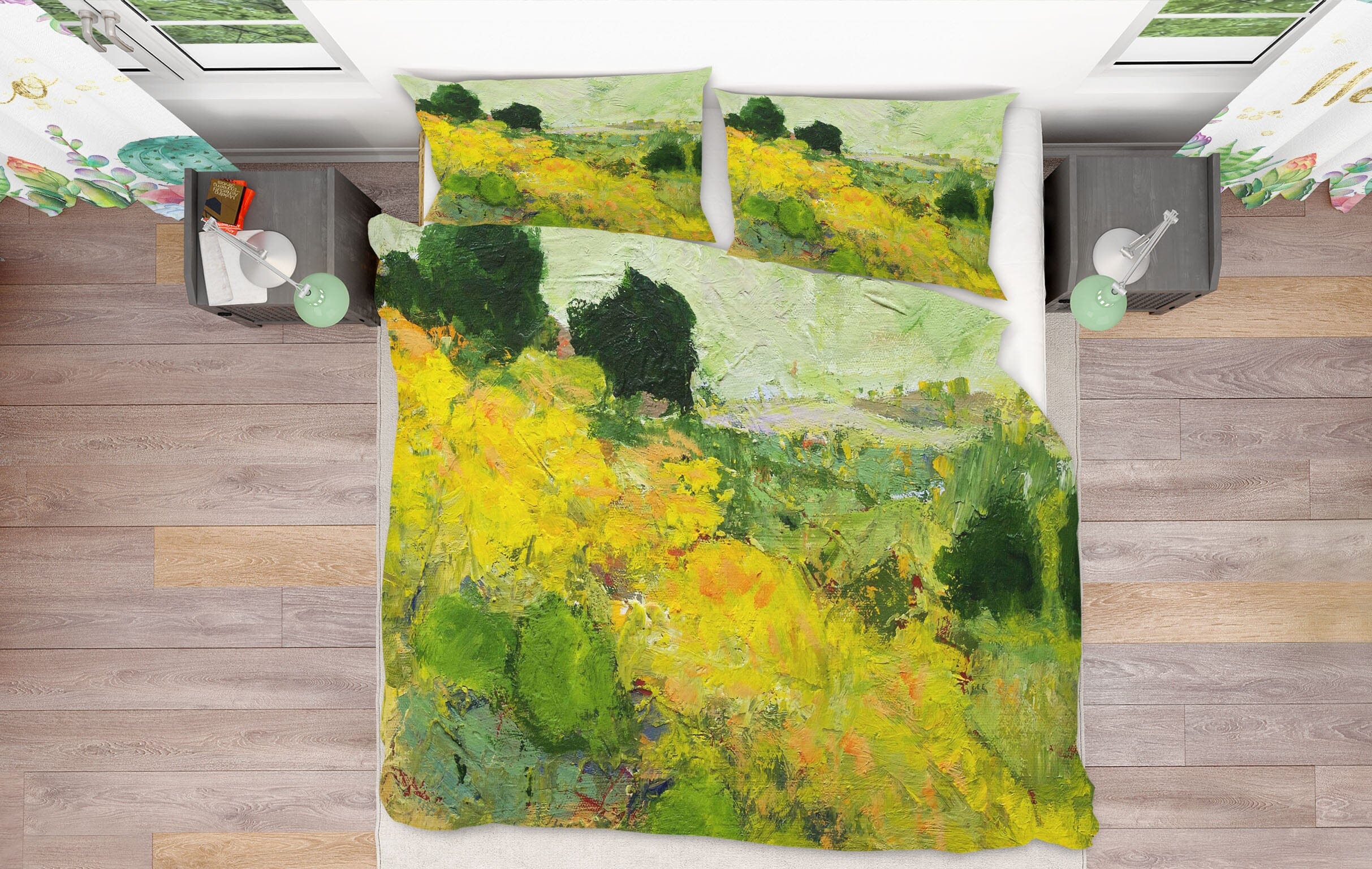 3D Tree Steppe 1114 Allan P. Friedlander Bedding Bed Pillowcases Quilt Quiet Covers AJ Creativity Home