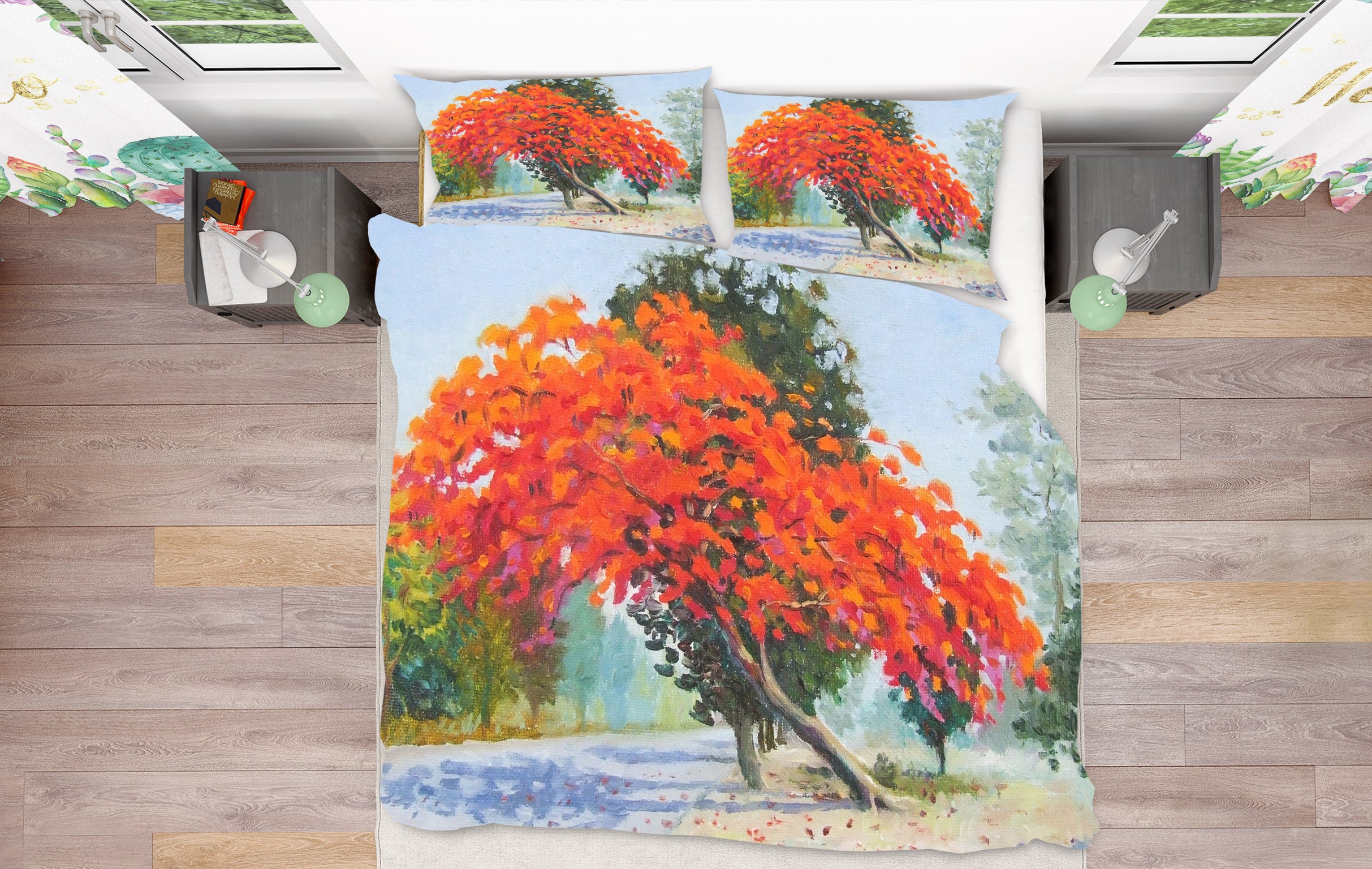 3D Tree 60130 Bed Pillowcases Quilt