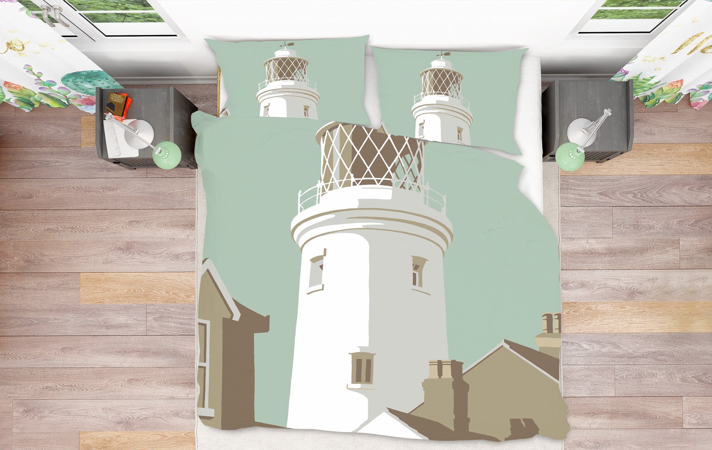 3D Southwold Lighthouse 2063 Steve Read Bedding Bed Pillowcases Quilt Quiet Covers AJ Creativity Home 