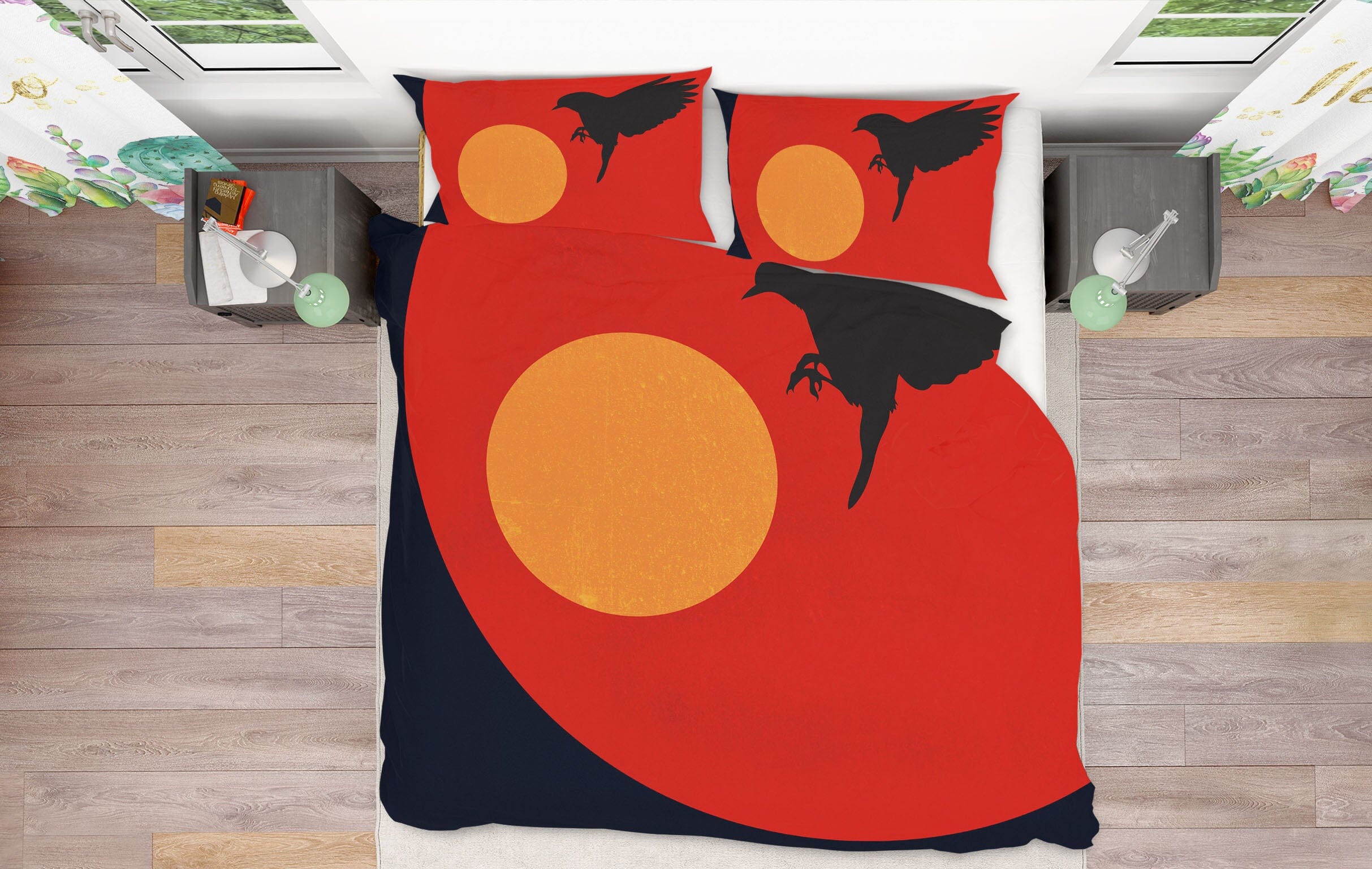 3D Magpie Pattern 229 Boris Draschoff Bedding Bed Pillowcases Quilt Quiet Covers AJ Creativity Home