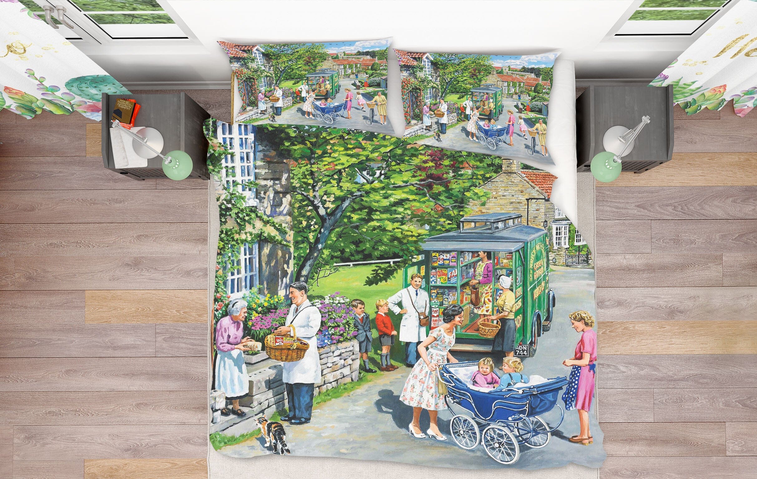 3D The Mobile Shop 2061 Trevor Mitchell bedding Bed Pillowcases Quilt Quiet Covers AJ Creativity Home