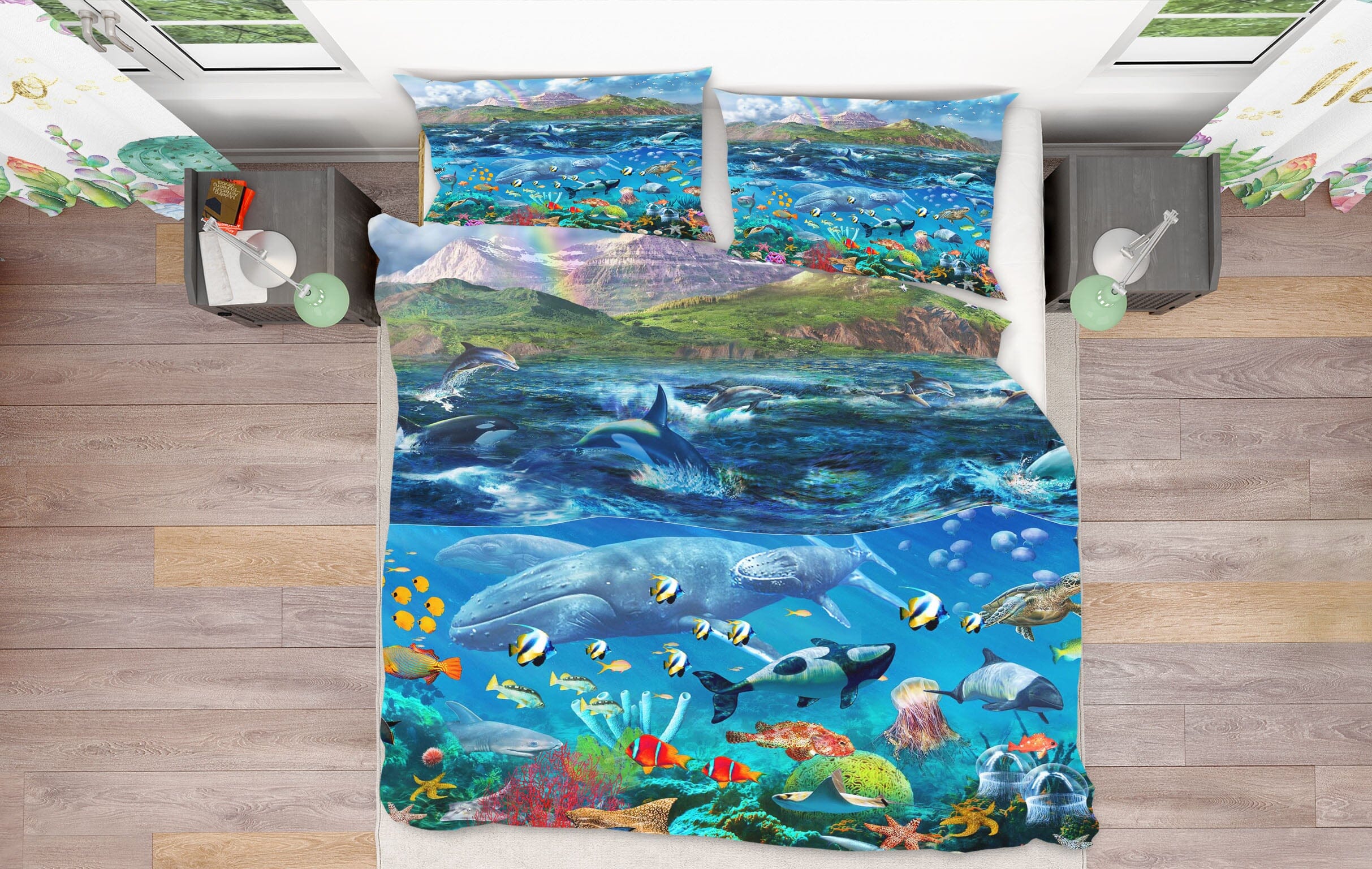 3D The Underwater World 2111 Adrian Chesterman Bedding Bed Pillowcases Quilt Quiet Covers AJ Creativity Home