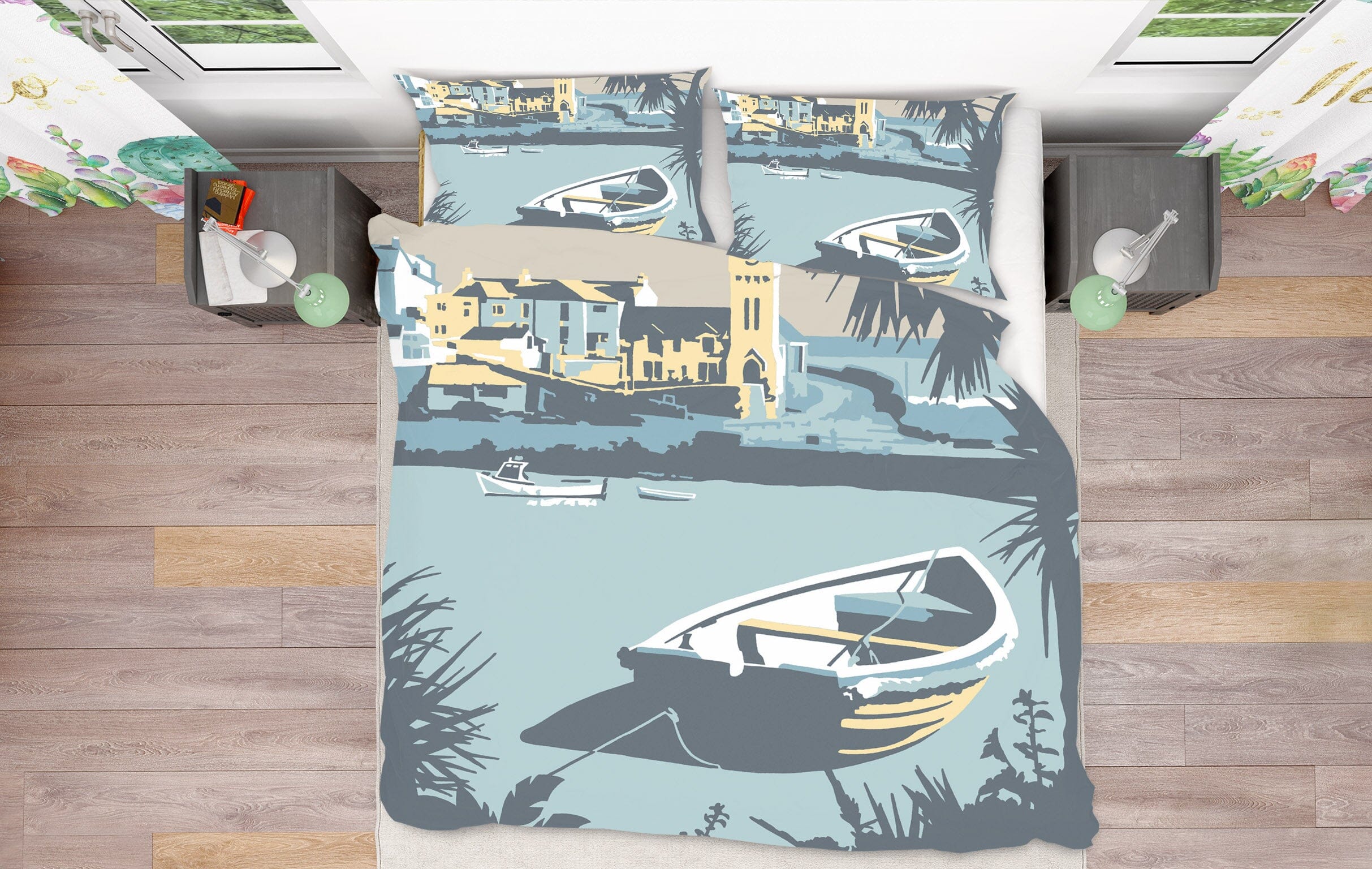 3D Porthleven 2045 Steve Read Bedding Bed Pillowcases Quilt Quiet Covers AJ Creativity Home