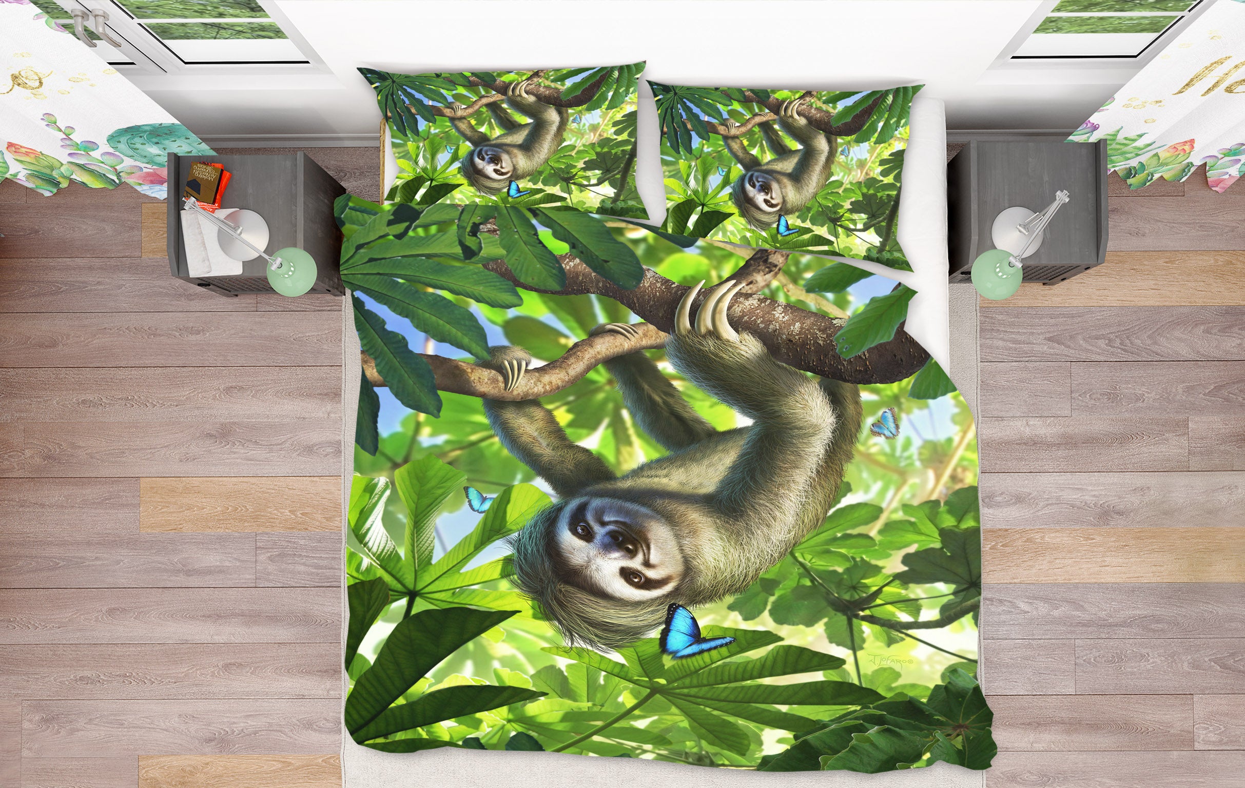 3D Sloth 86042 Jerry LoFaro bedding Bed Pillowcases Quilt